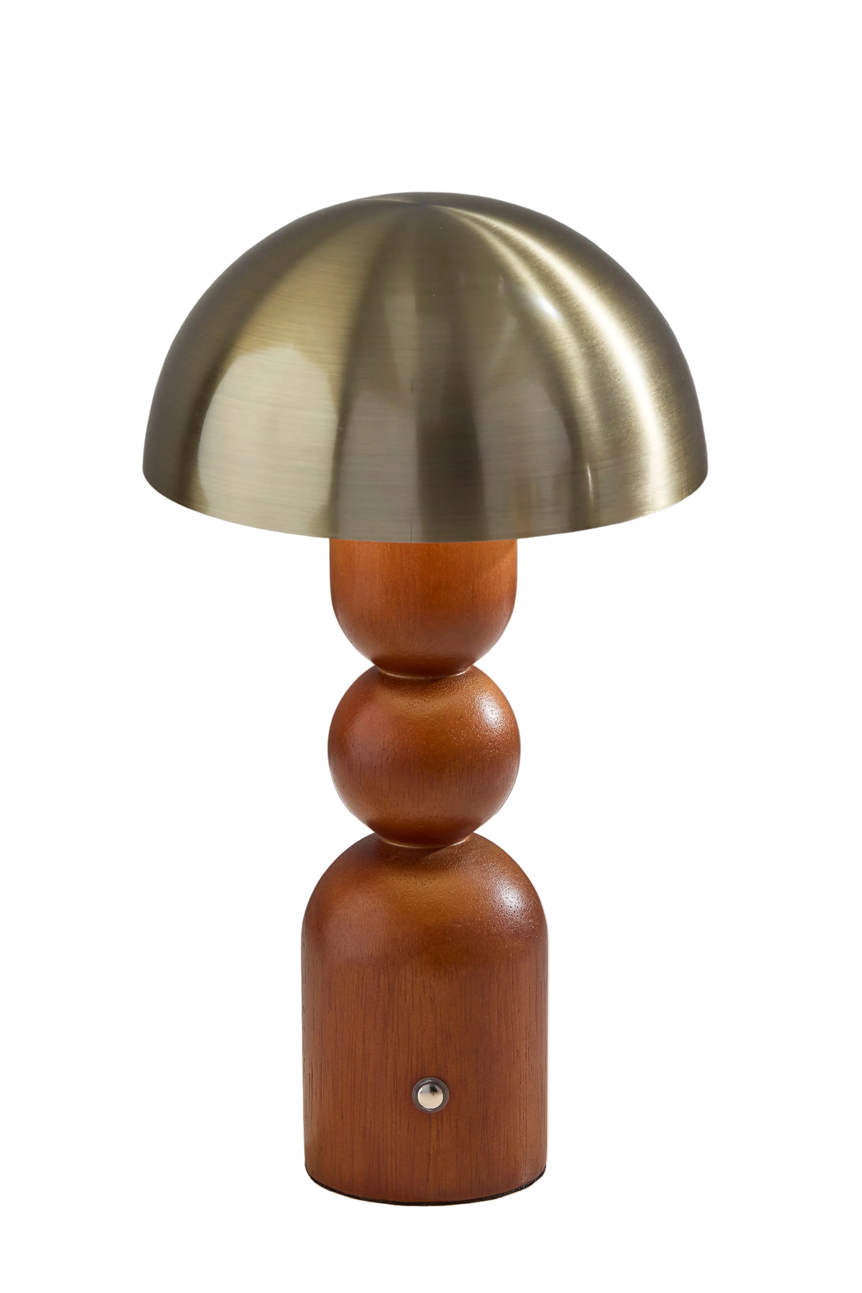 Connie LED Cordless Table Lamp- Walnut-Lighting-DECOROLALA
