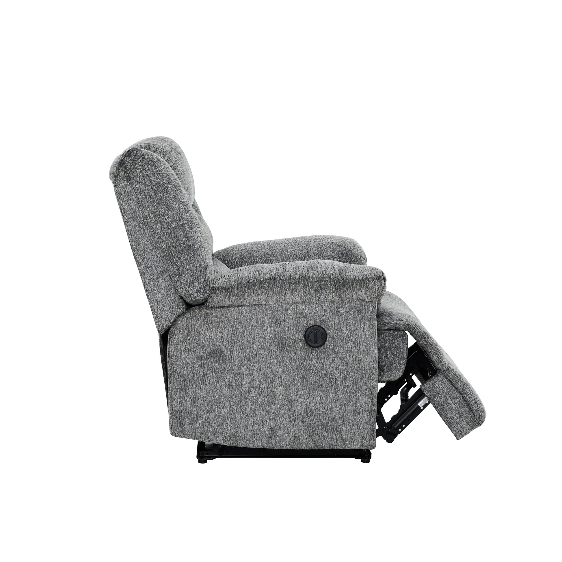Connor 35 in. Upholstered Power Recliner Chair-Living Room-DECOROLALA