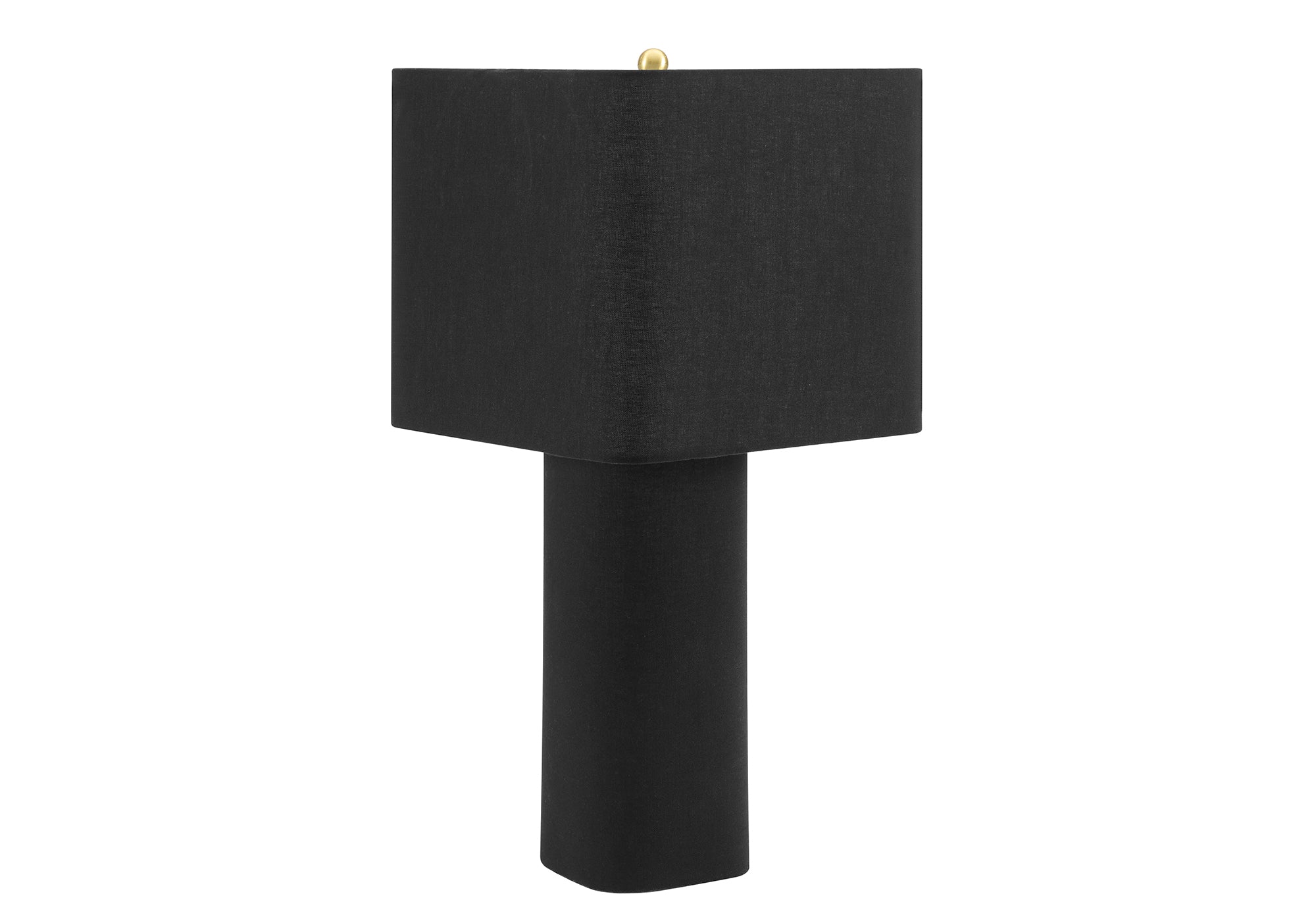 Contemporary Linen Table Lamp with Metal Base - 24"H-Table lamp-DECOROLALA