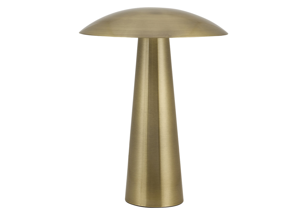 Contemporary Metal LED Table Lamp - 15"H Dome Shade-Table Lamps-DECOROLALA