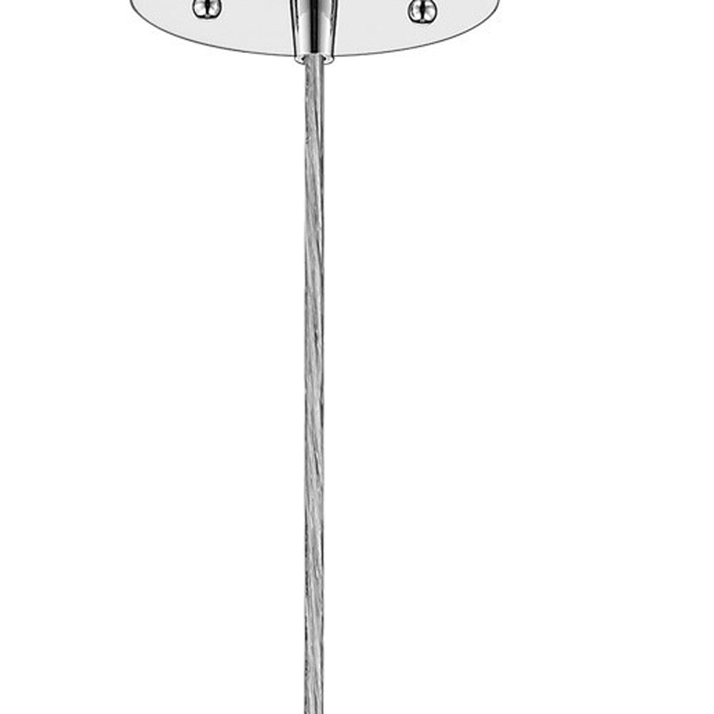 Contemporary Silver Globe Pendant Hanging Light-Pendants-Hanging Lights-DECOROLALA