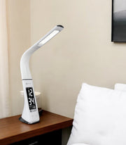 Contemporary White Sanitizing LED Desk Lamp-Table Lamps-DECOROLALA