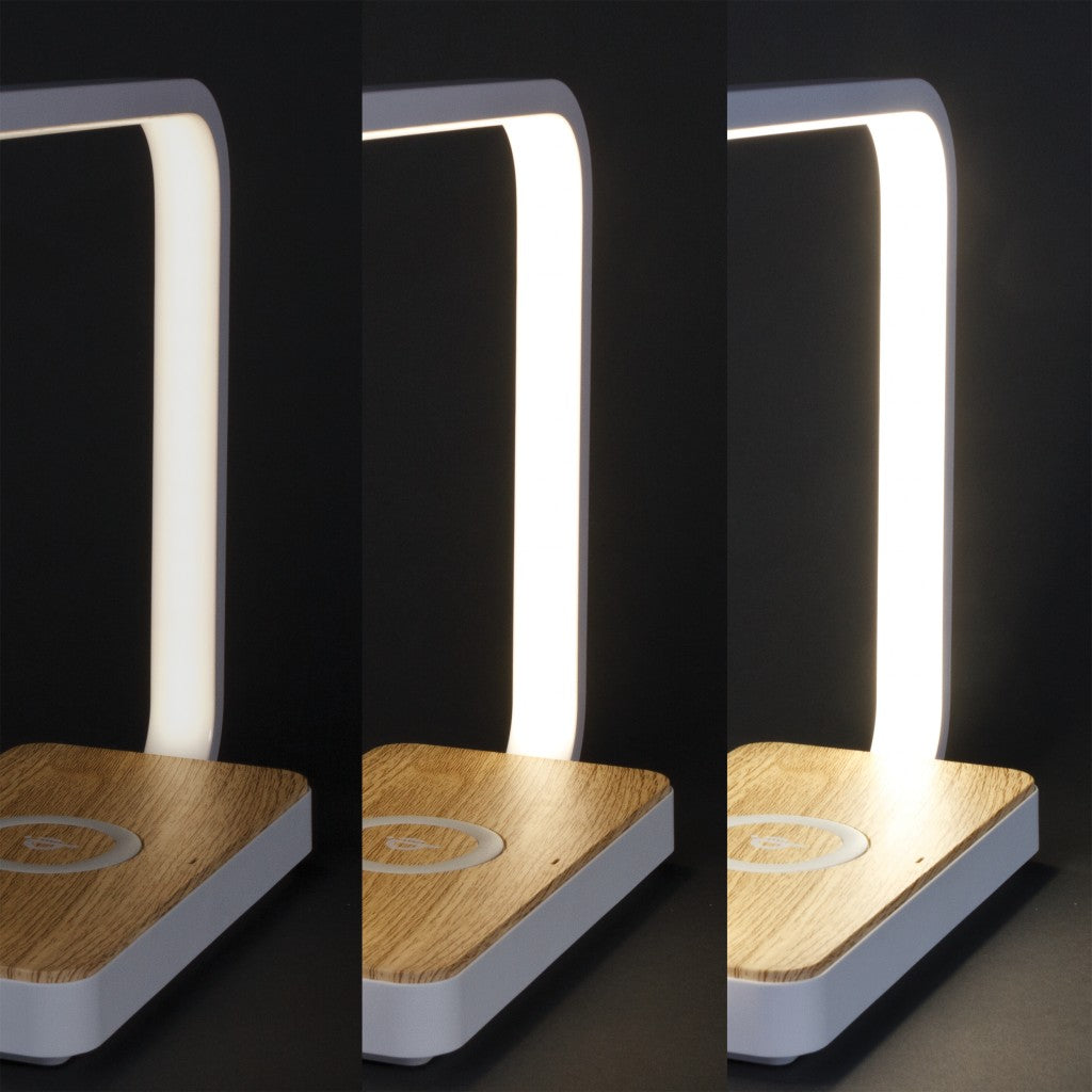Contemporary White Wireless Phone Charger-Table Lamps-DECOROLALA