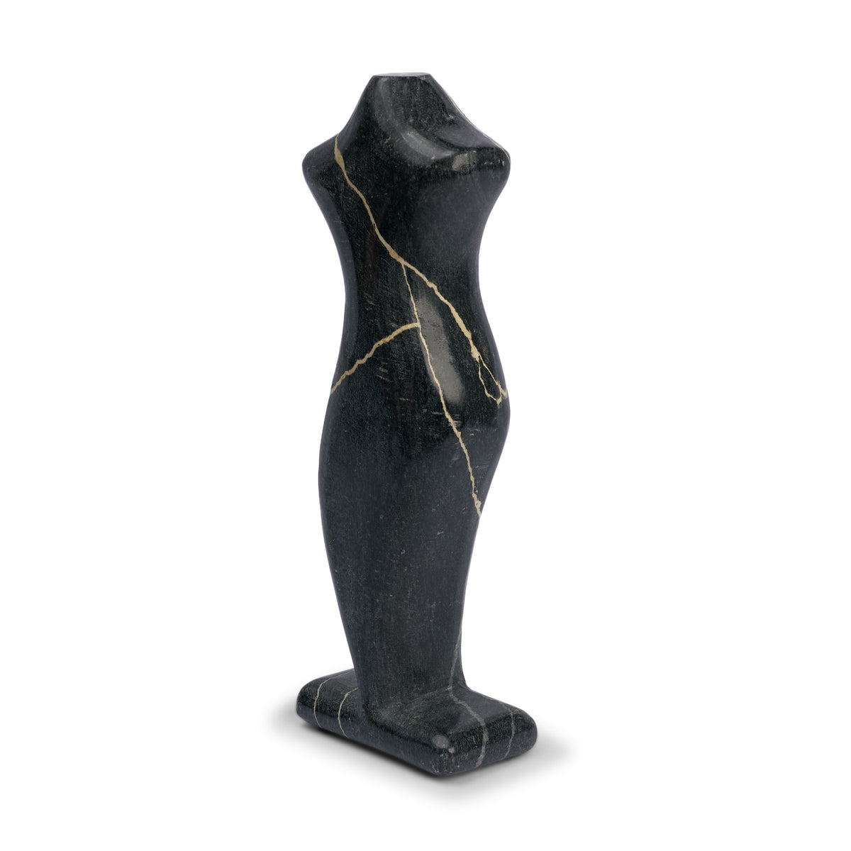 Contour Black Marble Silhouette Decorative Object-Decorative Objects-DECOROLALA