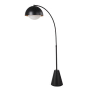 Cooke 65 - 75" Tall Matte Black Floor Lamp with Shade-Floor Lamp-DECOROLALA