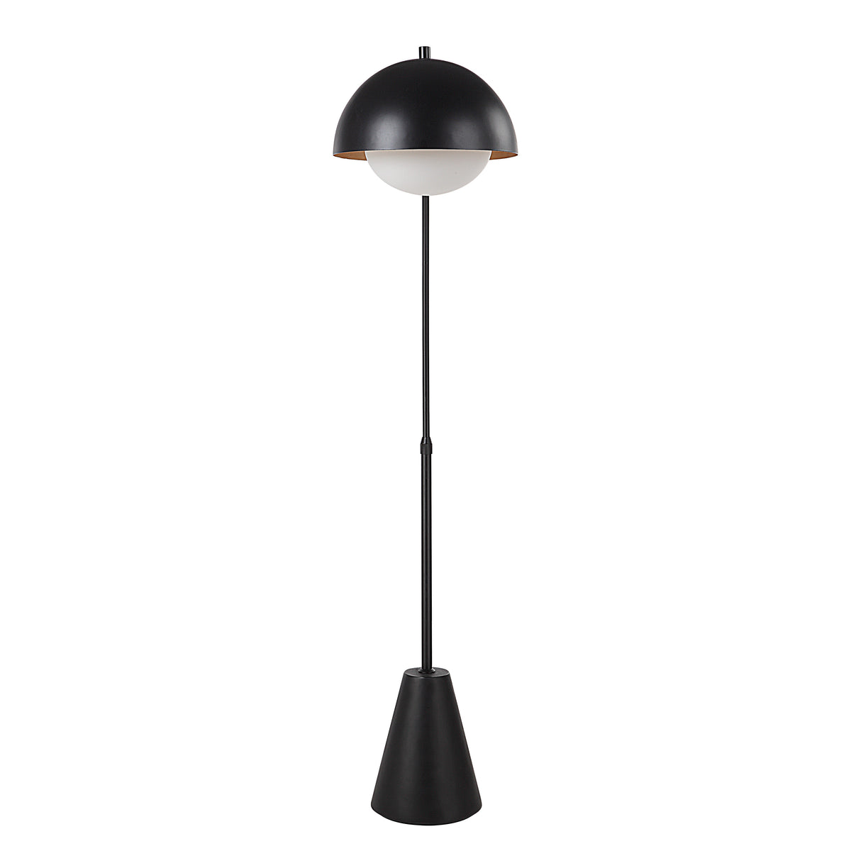 Cooke Matte Black Floor Lamp 65-75"-Floor Lamp-DECOROLALA