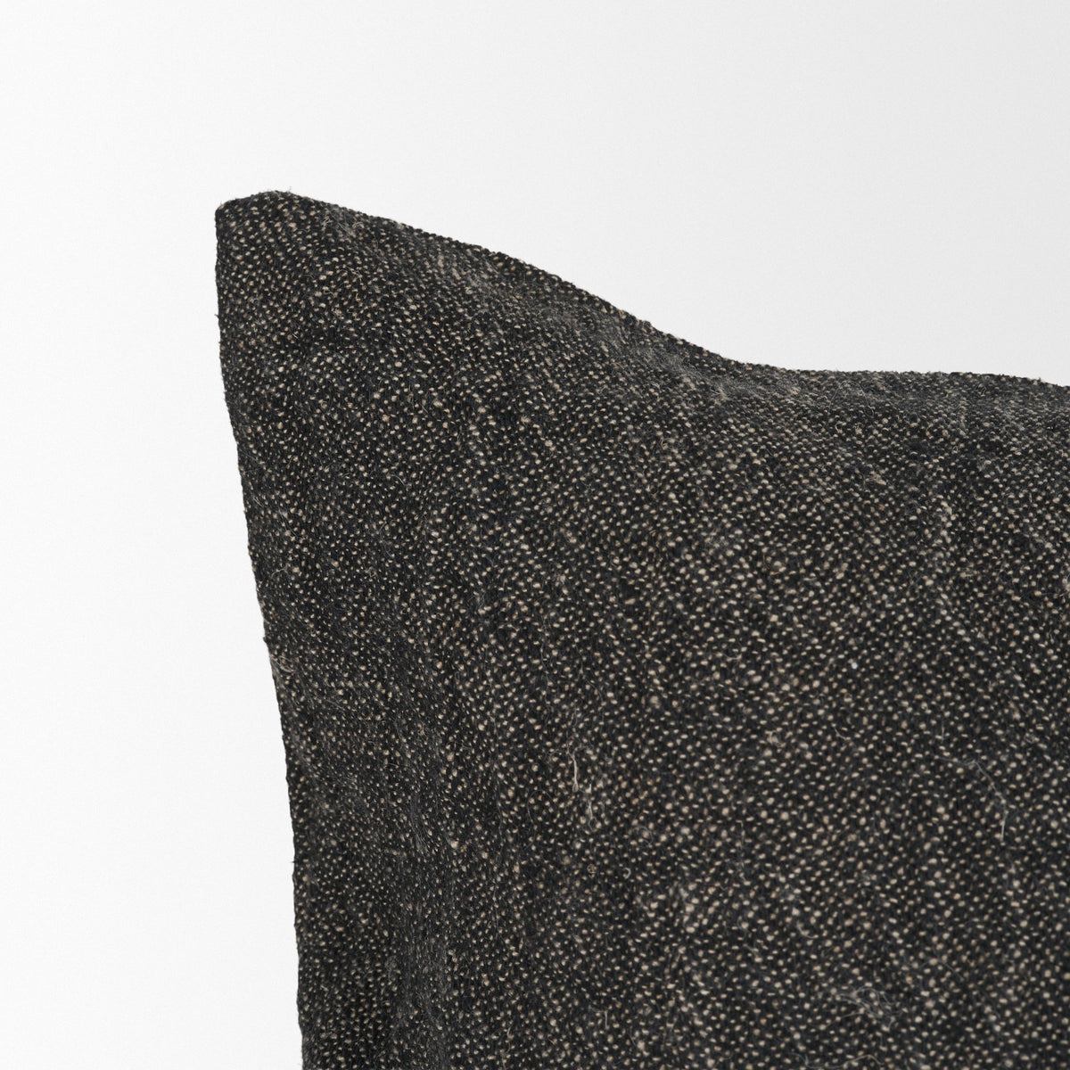 Cooper 14x26 Lumbar Black w/ Cream Stripe Pillow Cover w/Down Filler-Decorative Pillows-DECOROLALA