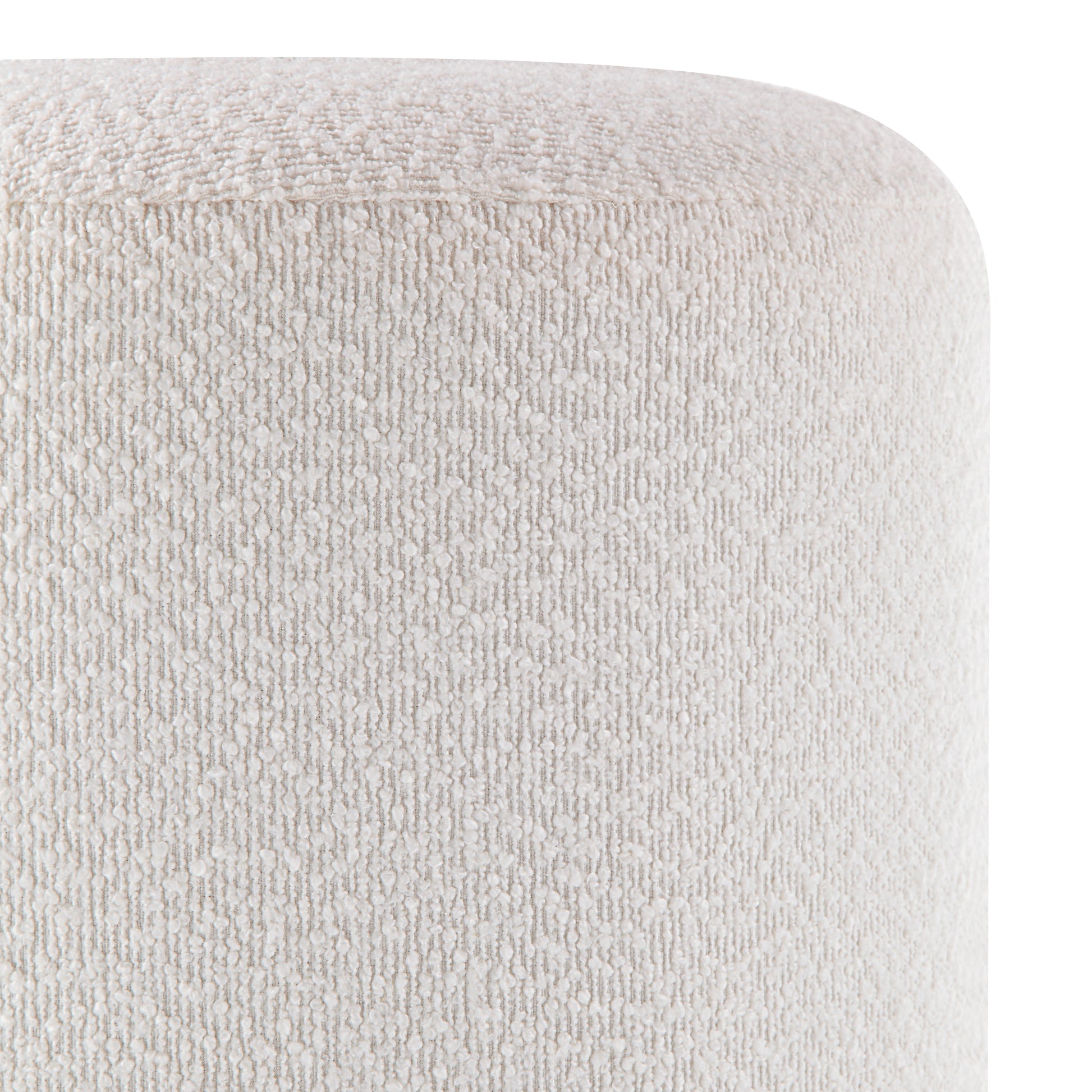 Corbin Indoor Boucle Ottoman, Off-White-Ottoman-DECOROLALA
