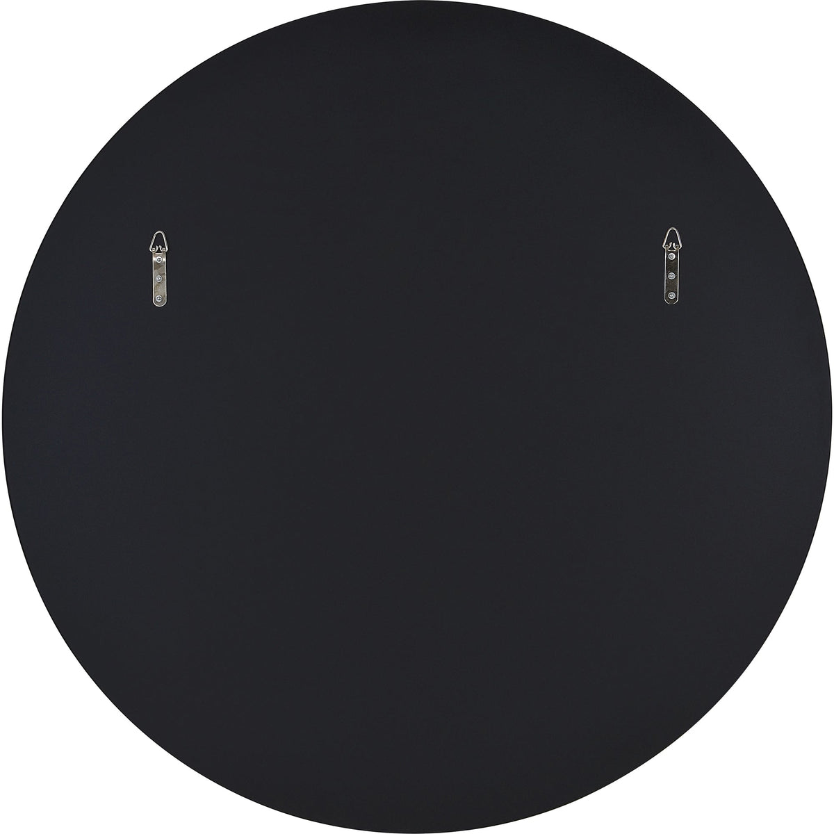 Cori 40" Tall Round Wall Mirror, Black-Mirrors-DECOROLALA