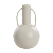 Corinth Indoor Ceramic Vase, Matte Beige-Vase-DECOROLALA