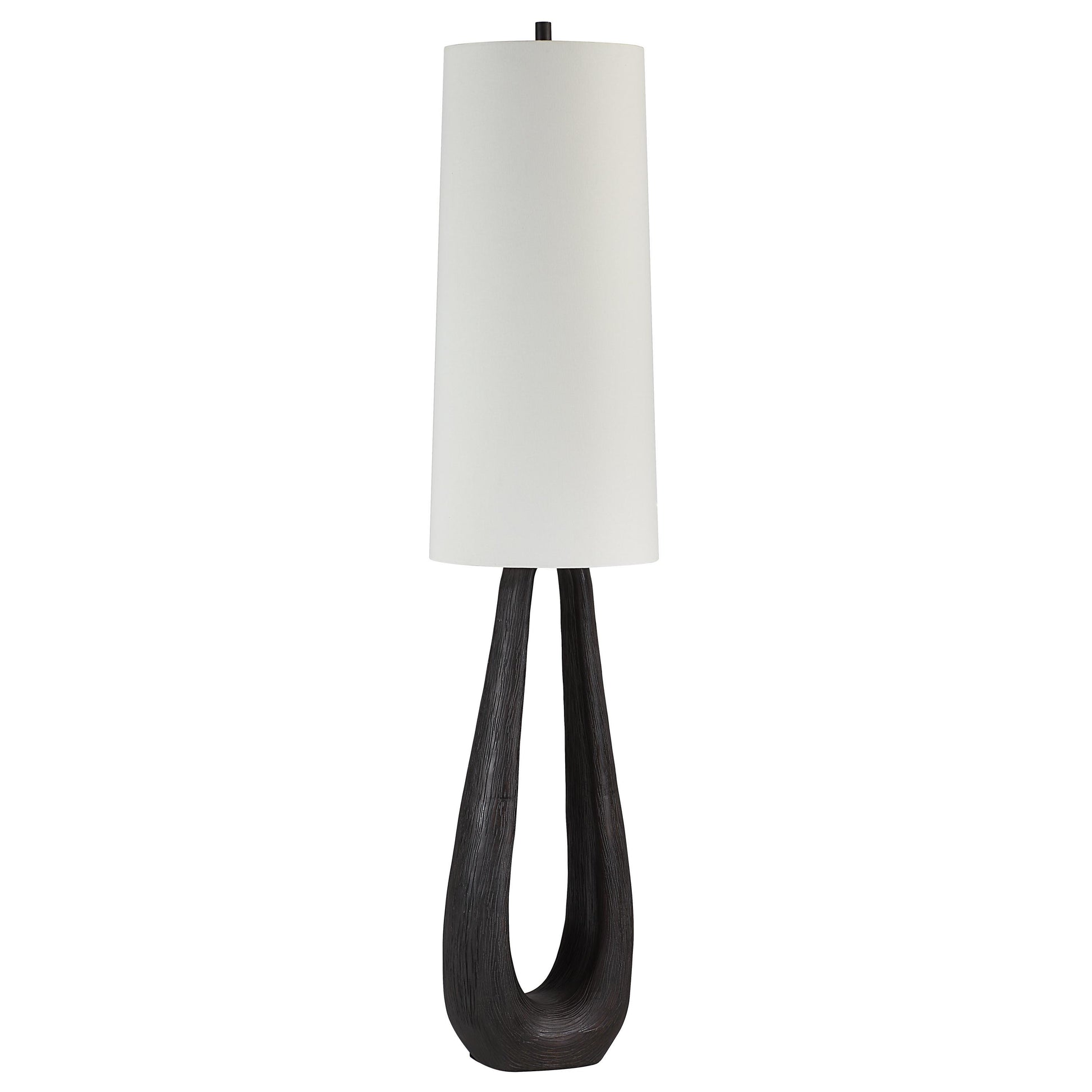 Cornelia 62.5" Floor Lamp with Dimmer, Brown-Floor Lamp-DECOROLALA