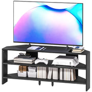 Corner TV Stand for TVs up to 47" - Black Modern Table-Home Furnishings > Living Room Furniture > TV¬†Stands-DECOROLALA