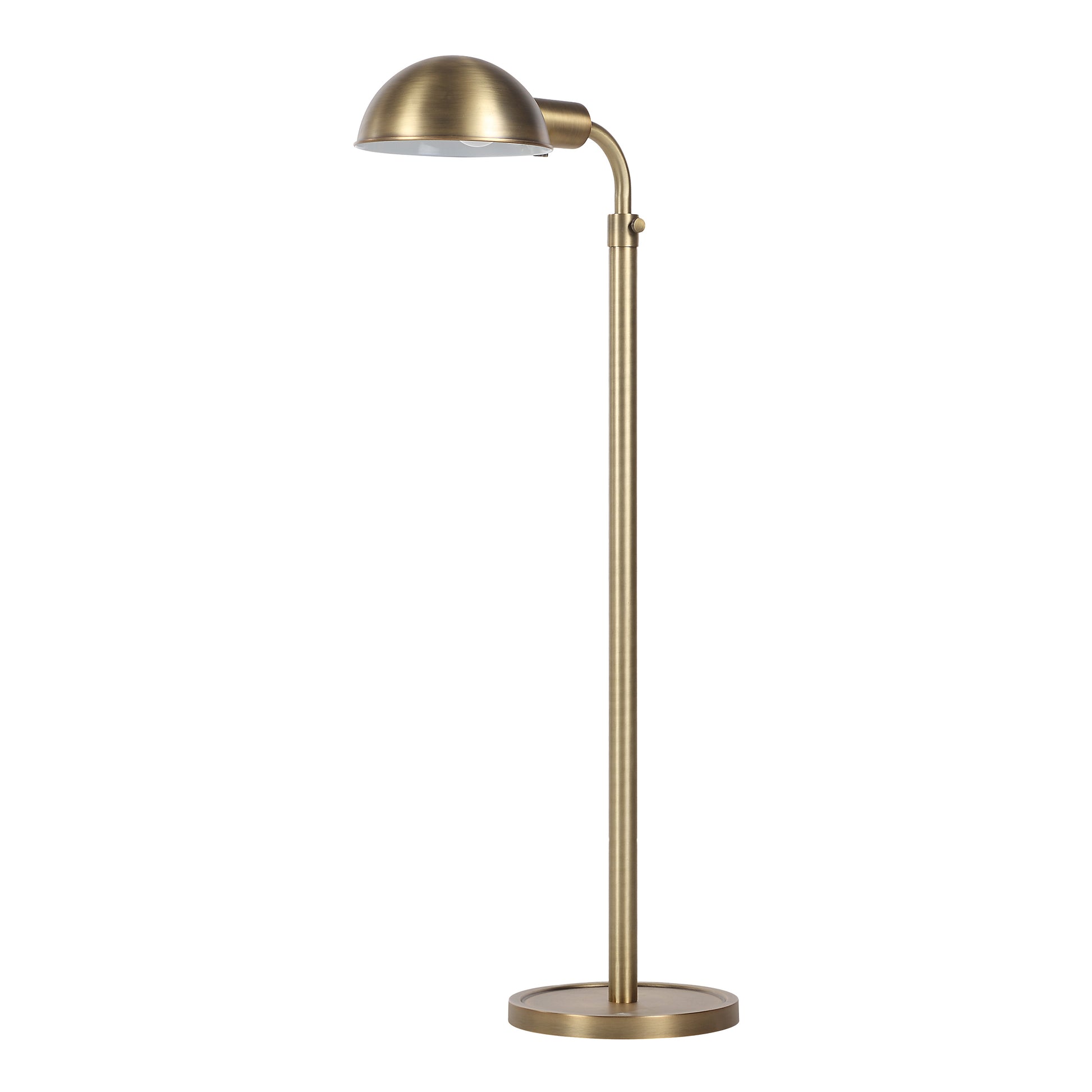 Cos 45-60" ADJ Height Floor Lamp, Dark Antique Brushed Brass-Floor Lamp-DECOROLALA