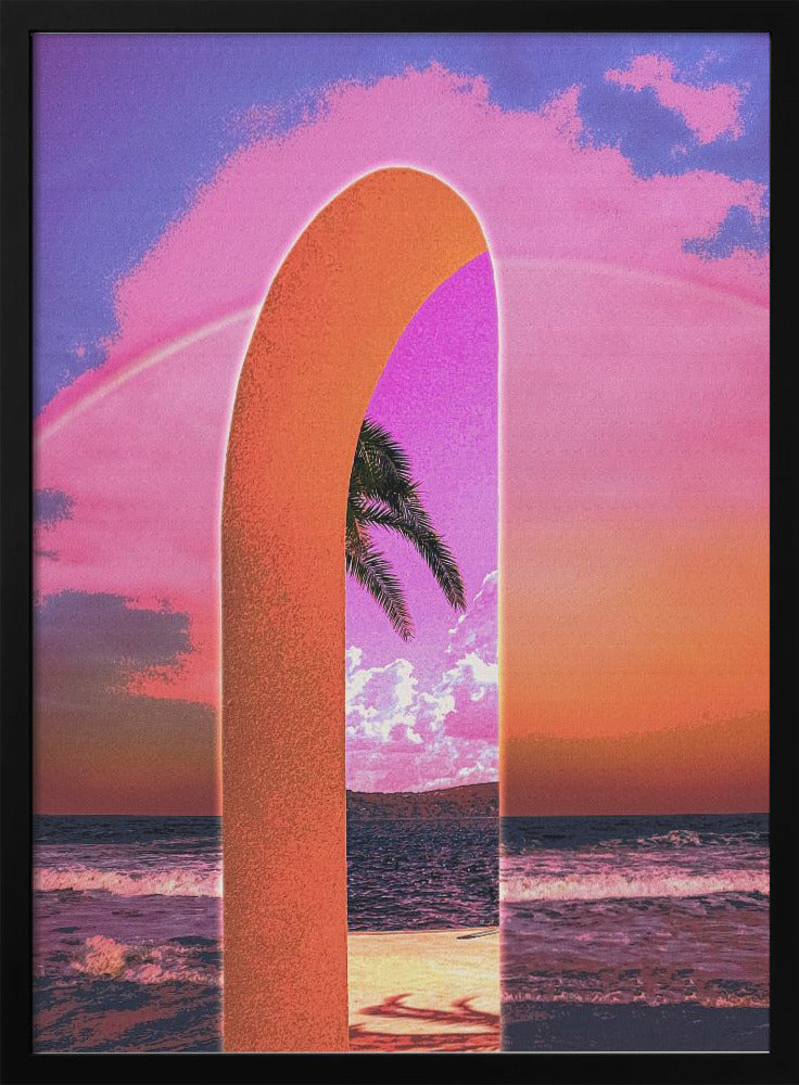 CosmoZach Portal Vaporwave Wall Art-canvas-DECOROLALA