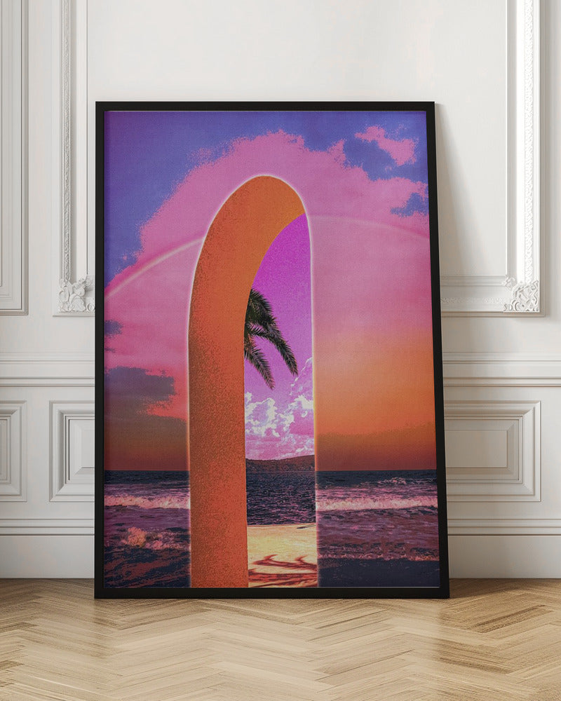 CosmoZach Portal Vaporwave Wall Art-canvas-DECOROLALA