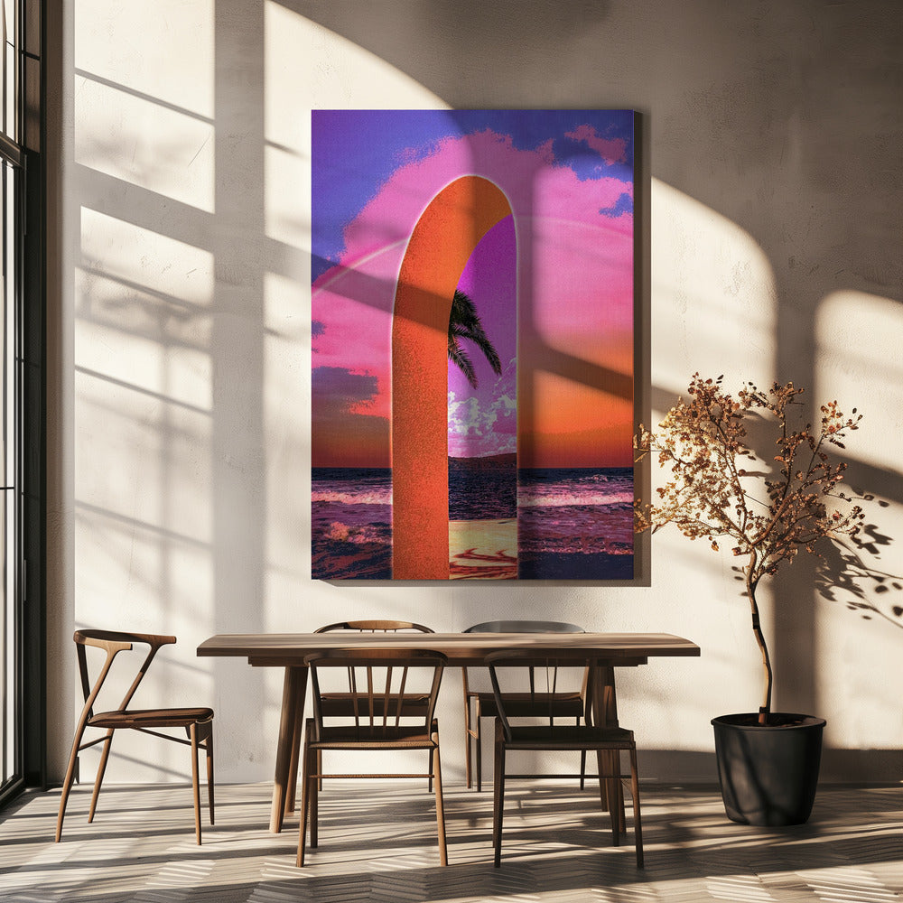 CosmoZach Portal Vaporwave Wall Art-canvas-DECOROLALA