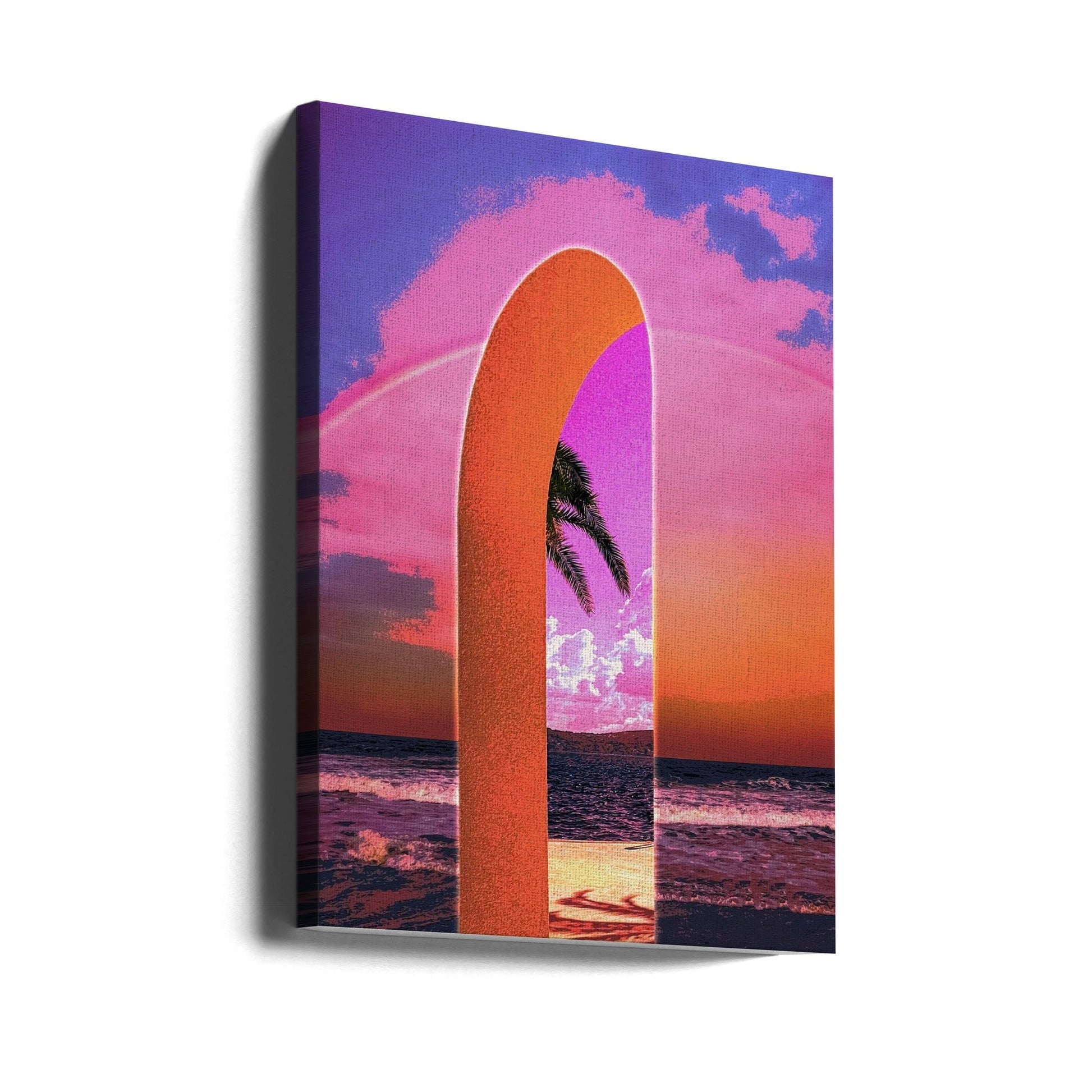 CosmoZach Portal Vaporwave Wall Art-canvas-DECOROLALA