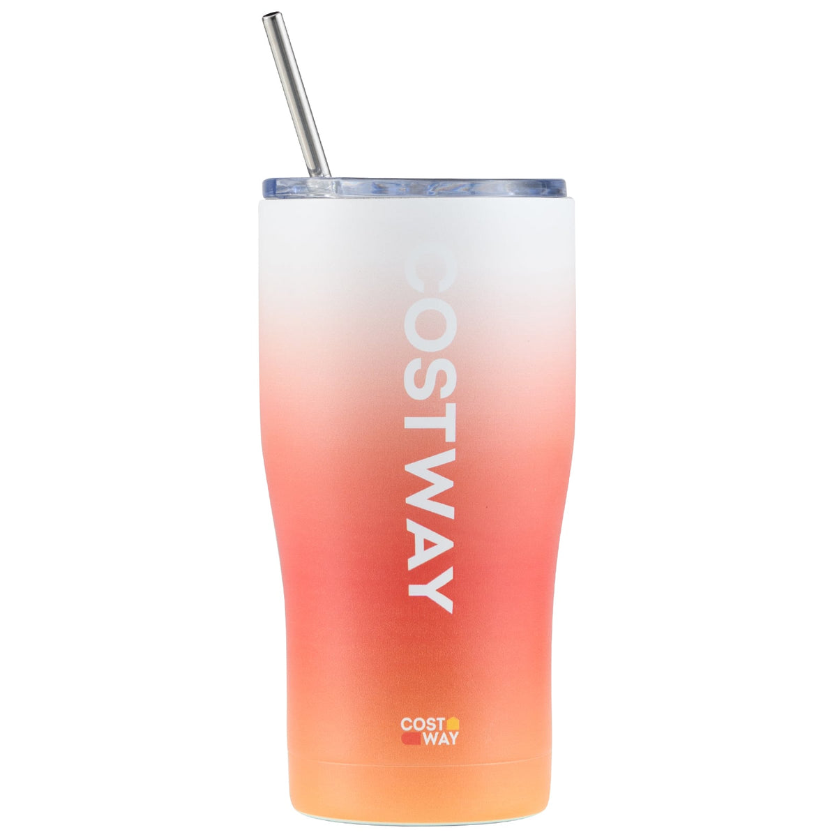 Costway Tainless Steel Tumbler with Lid and Metal Straw-Kitchen Utensils-DECOROLALA