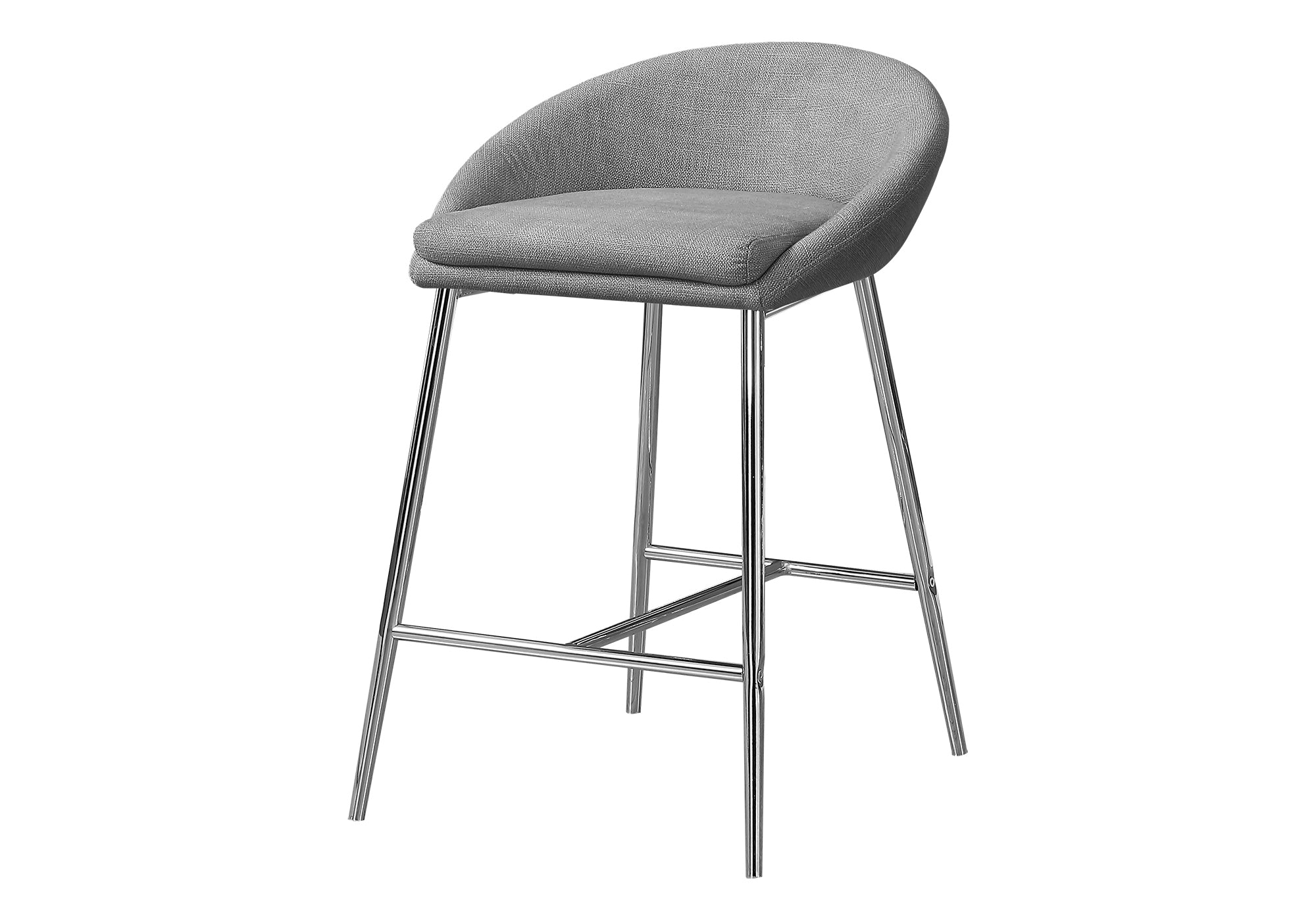 Counter Height Bar Stools White Leather Set of 2-Bar Stool-DECOROLALA