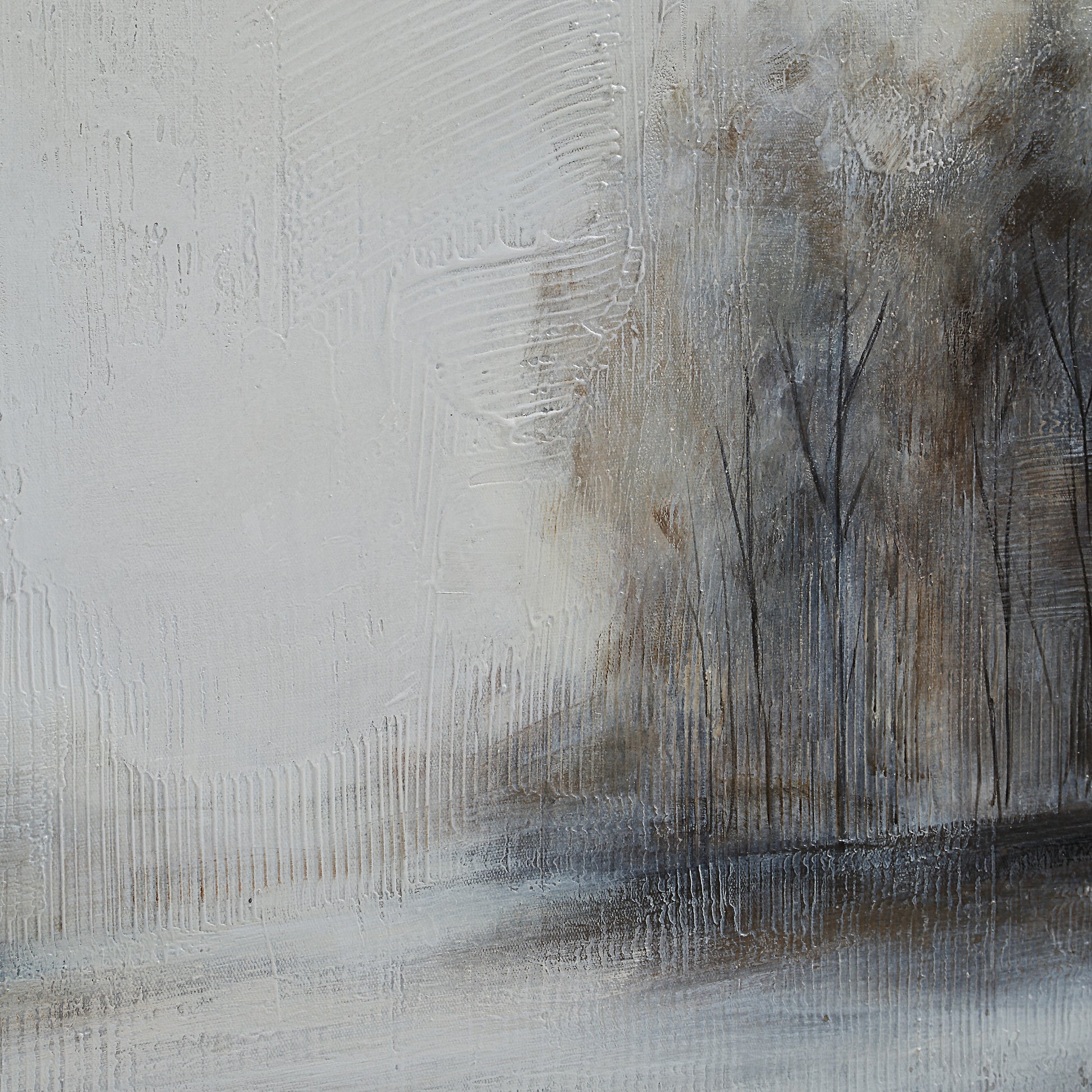 Country 60" Wide Canvas Art, White, Grey, Beige-Canvas Art-DECOROLALA