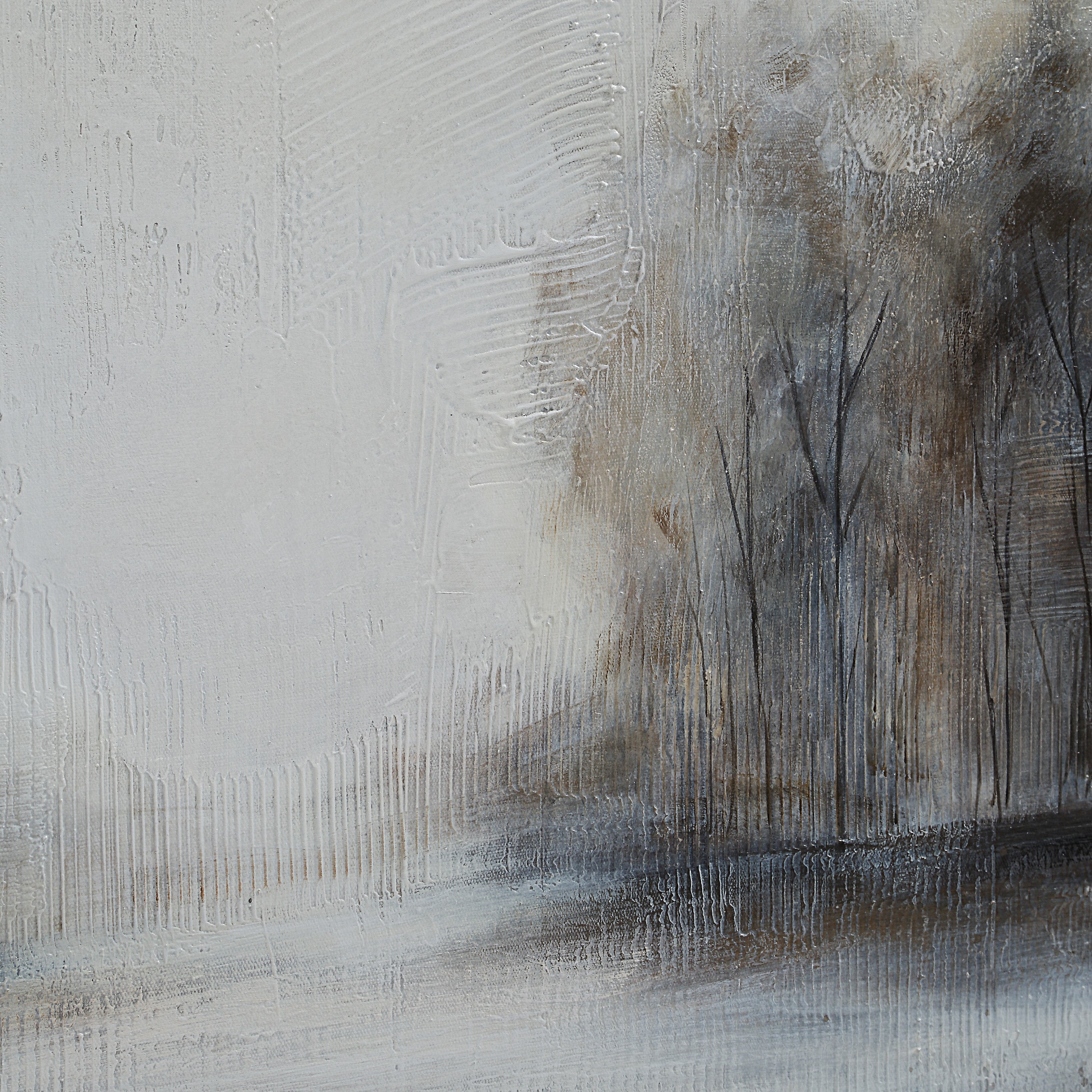 Country 60" Wide Canvas Art, White, Grey, Beige-Canvas Art-DECOROLALA