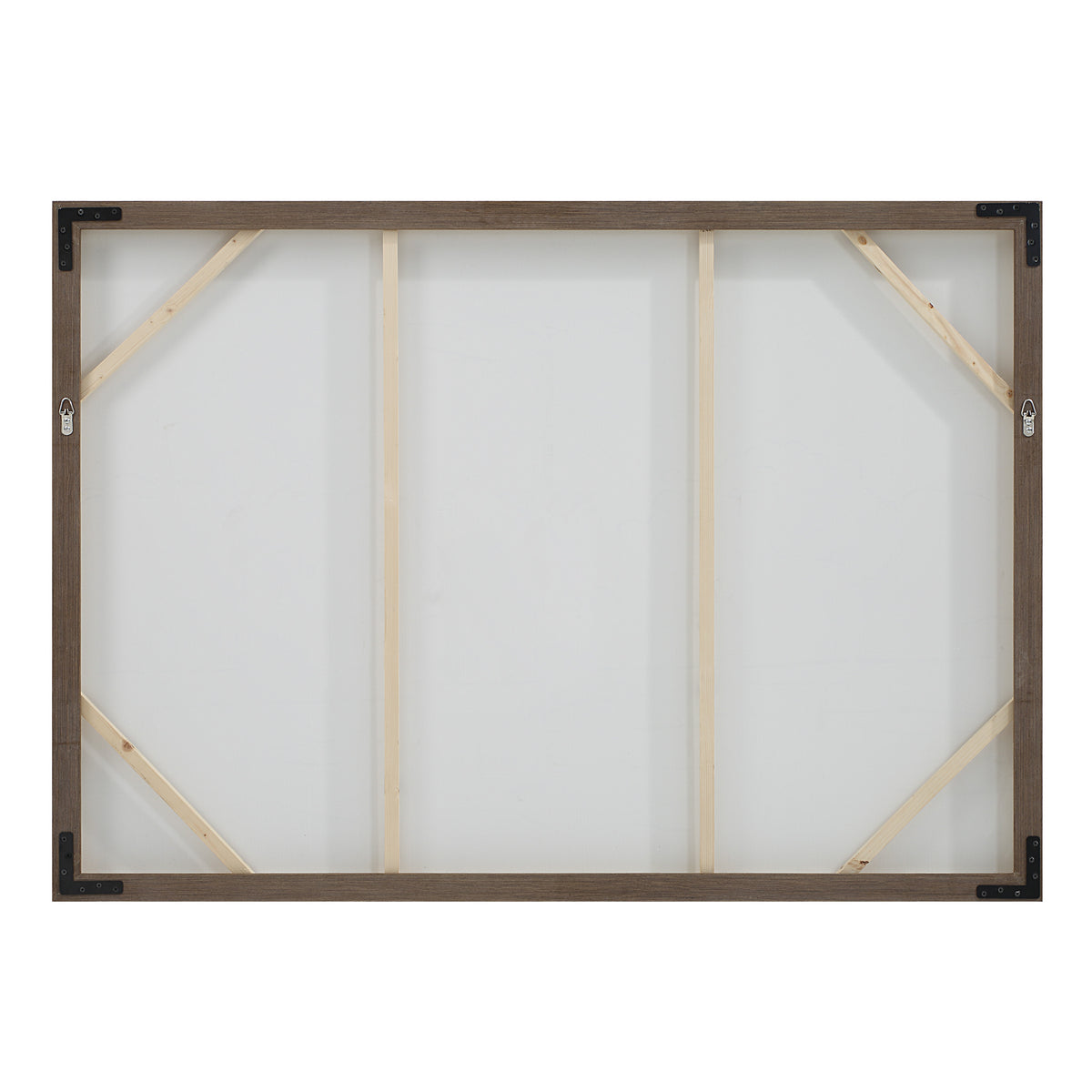 Country 60" Wide Canvas Art, White, Grey, Beige-Canvas Prints-DECOROLALA