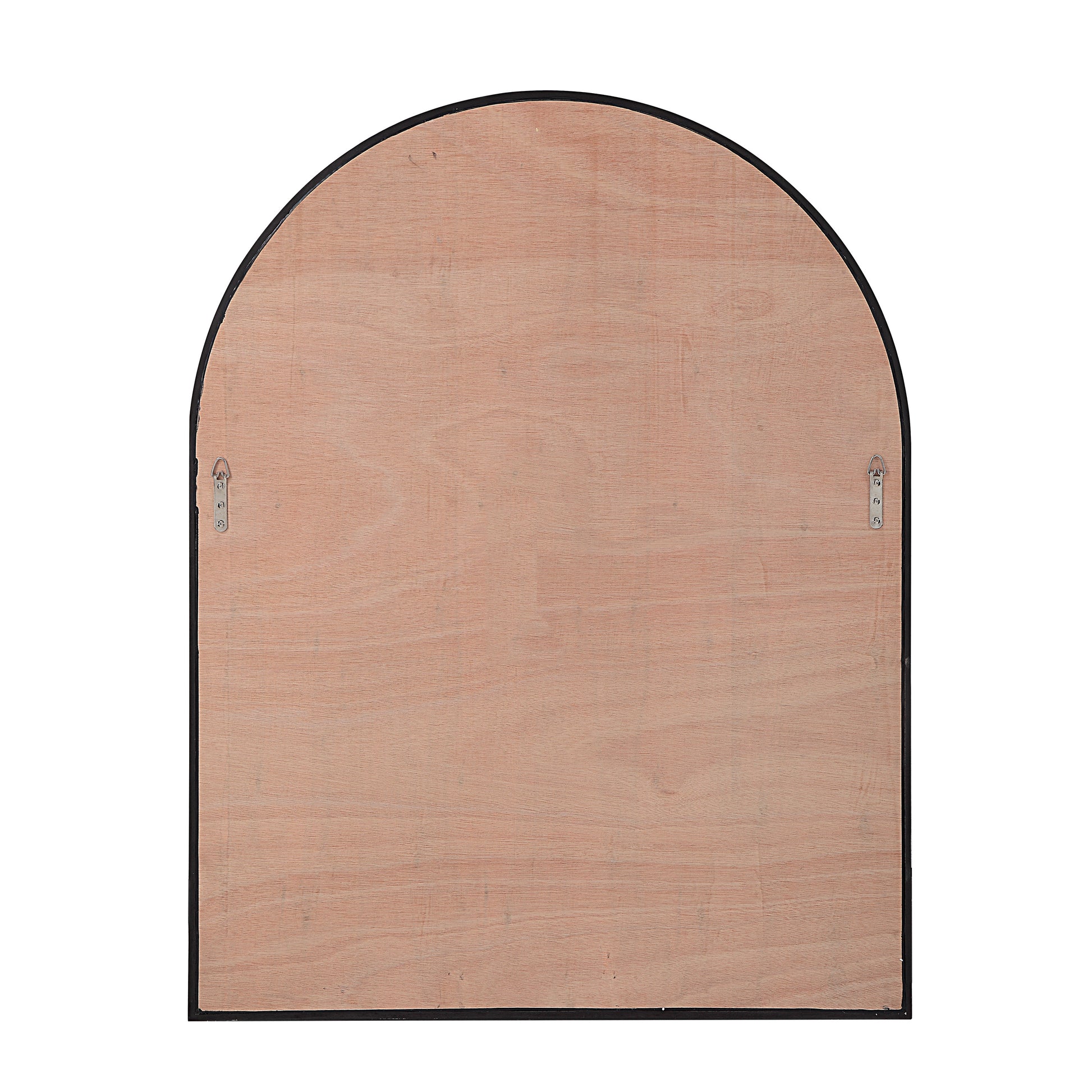 Cove 46" Tall Arch Rectangular Mirror, Matte Black-Mirror-DECOROLALA