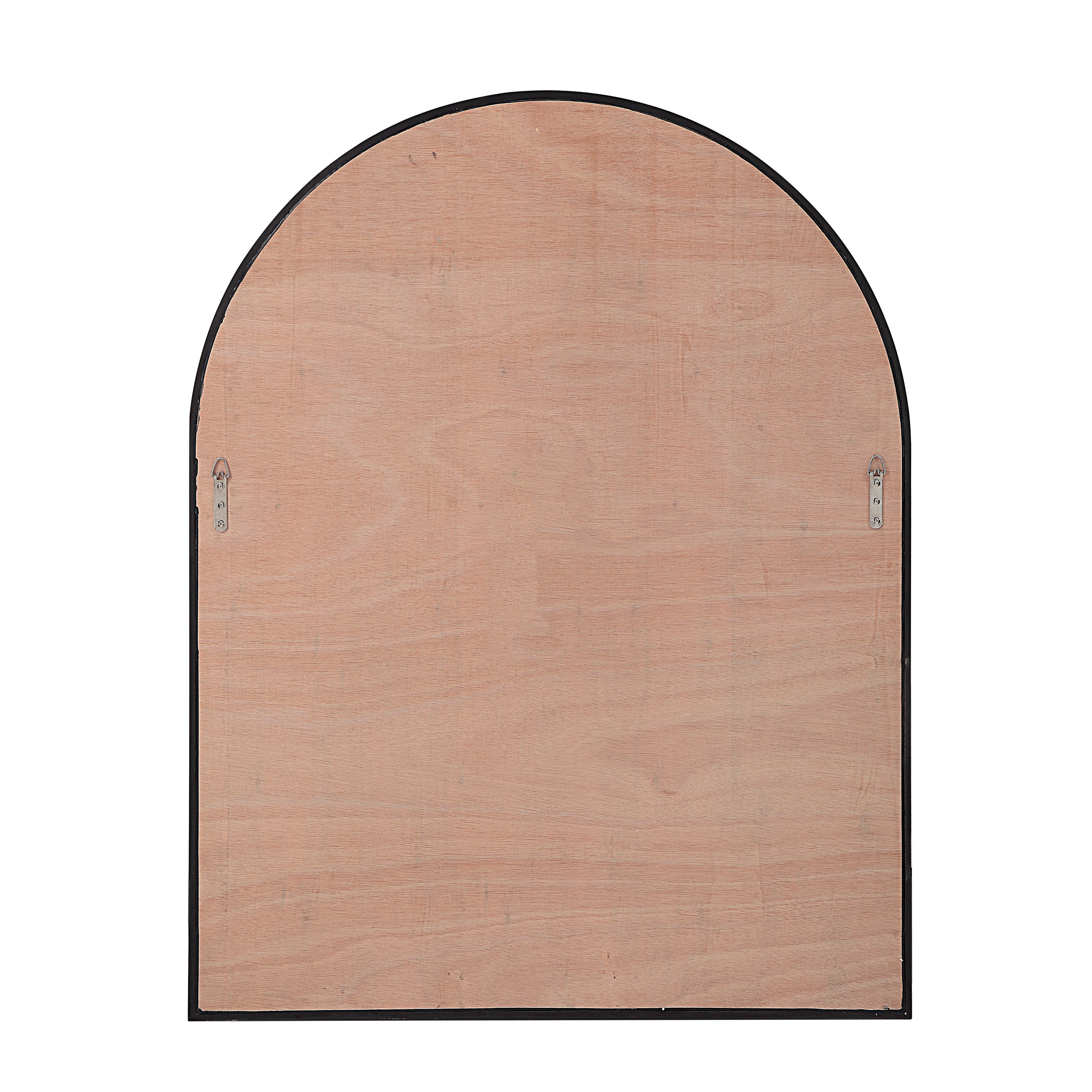 Cove 46" Tall Arch Rectangular Mirror, Matte Black-Mirror-DECOROLALA