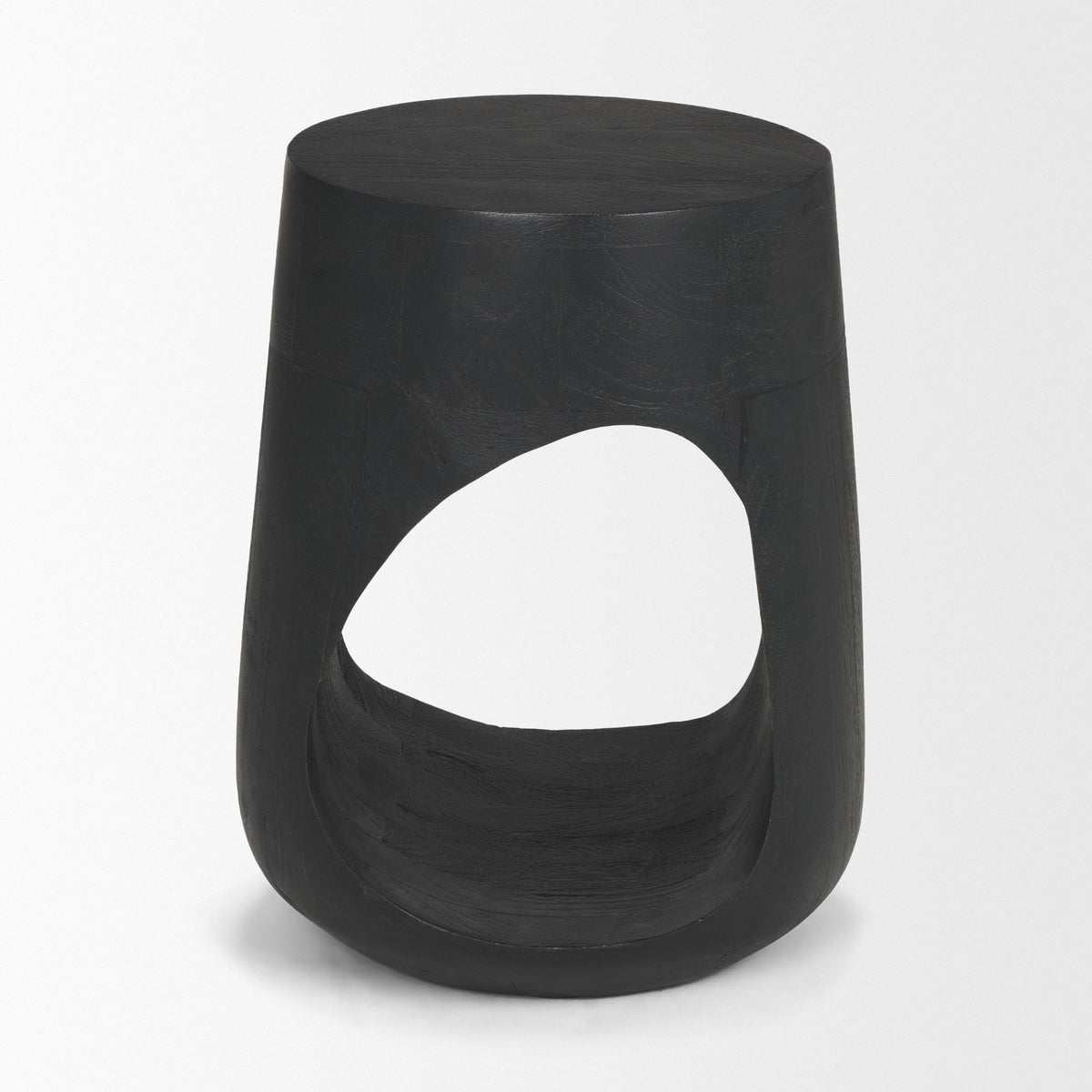 Cove Light Brown Sculptural Open Side Table-End and Side Tables-DECOROLALA