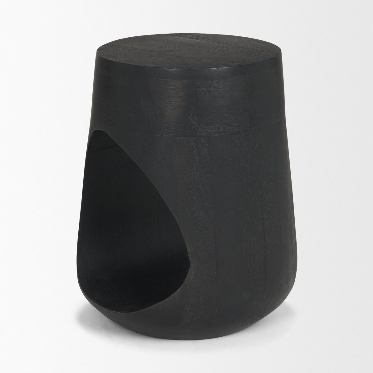 Cove Light Brown Sculptural Open Side Table-End and Side Tables-DECOROLALA