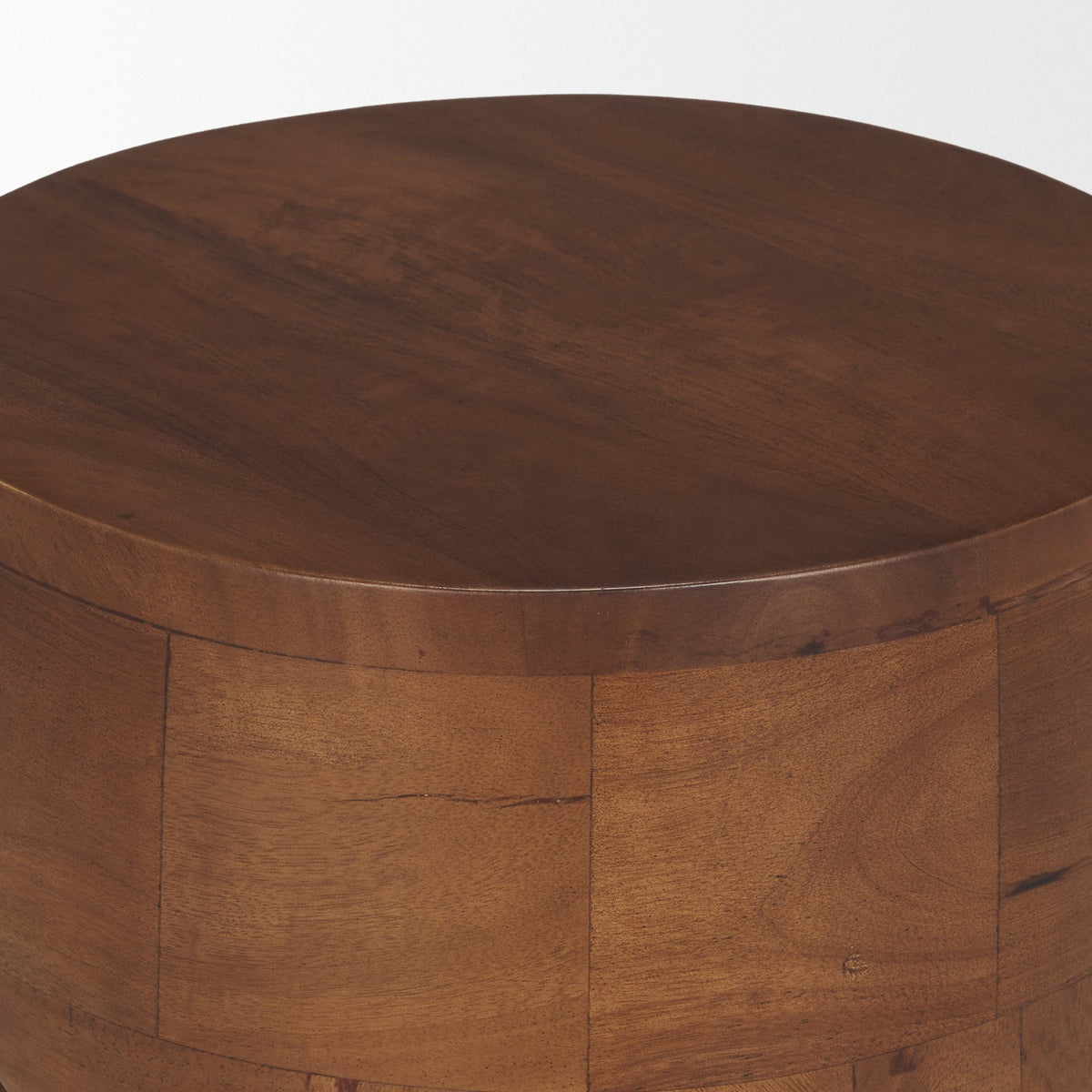 Cove Light Brown Sculptural Open Side Table-End and Side Tables-DECOROLALA