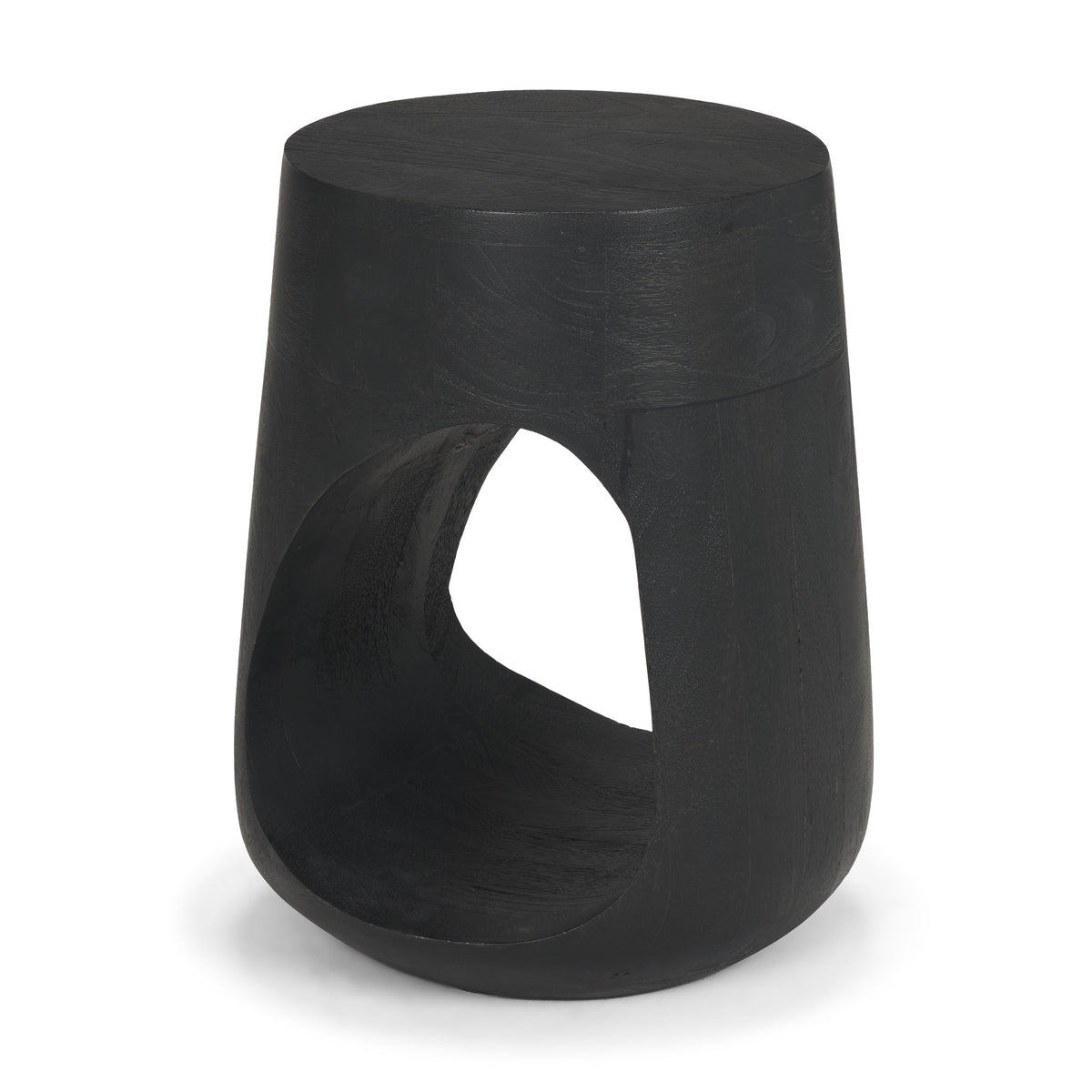 Cove Light Brown Sculptural Open Side Table-End and Side Tables-DECOROLALA
