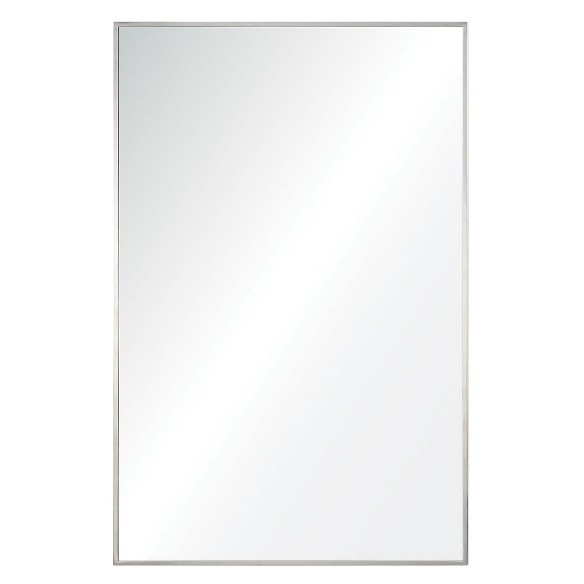Crake 36" Tall Rectangle Wall Mirror, Grey-Mirrors-DECOROLALA