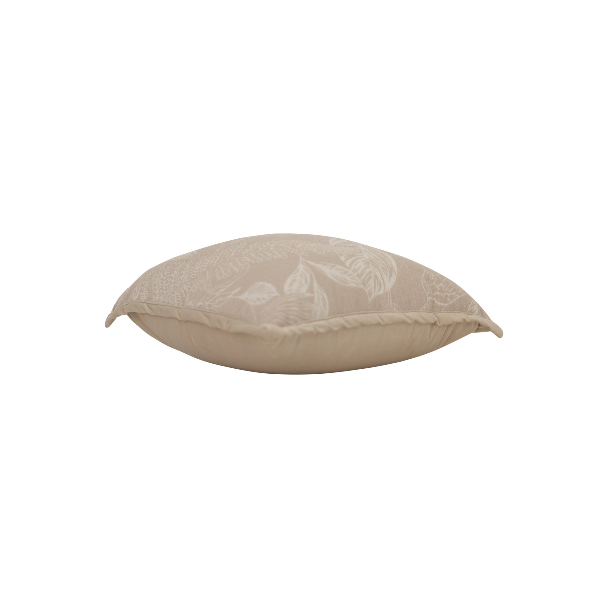 Cream Chenille Floral Jacquard Pillow-Decorative Cushions-DECOROLALA
