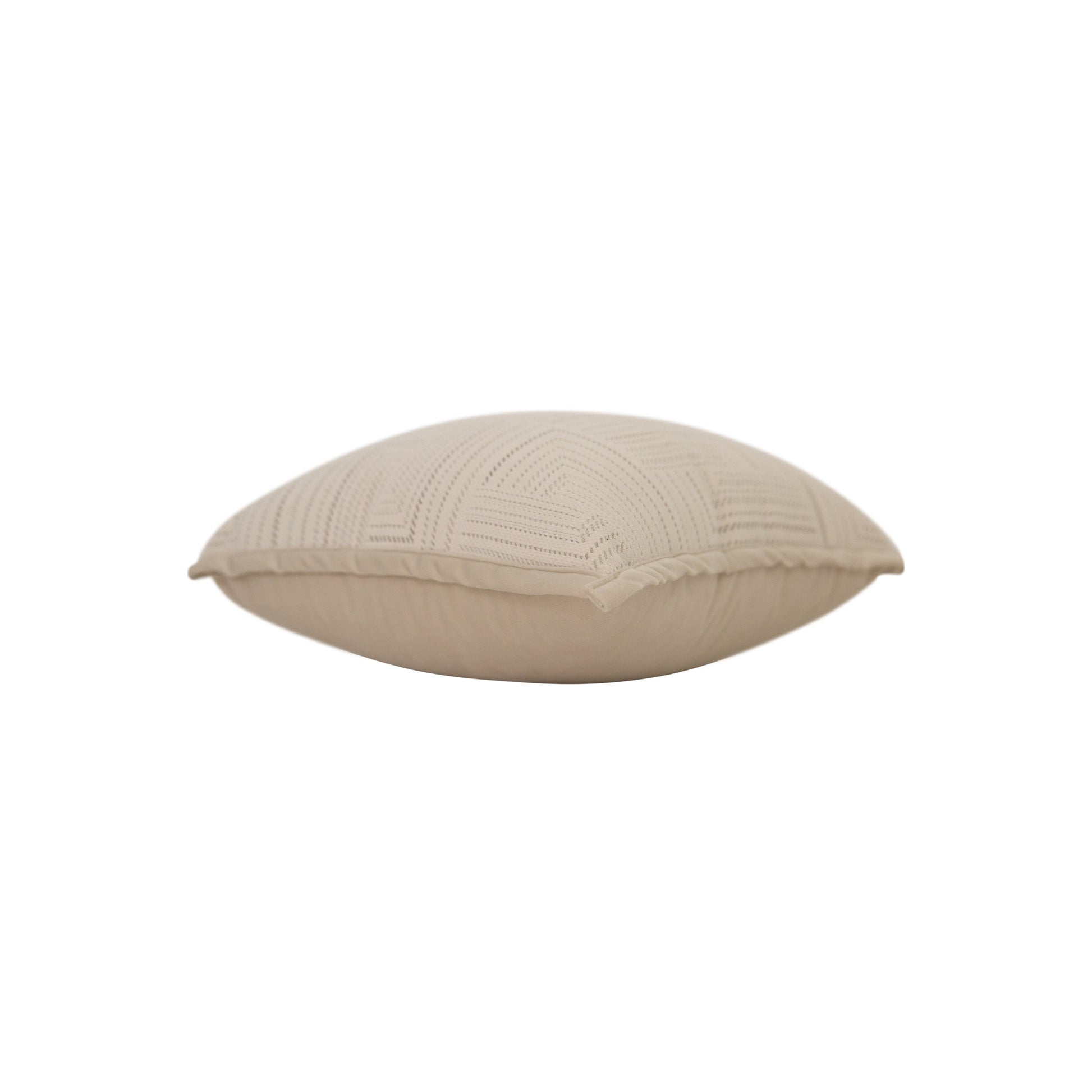 Cream Chenille Jacquard Pillow-Decorative Cushions-DECOROLALA