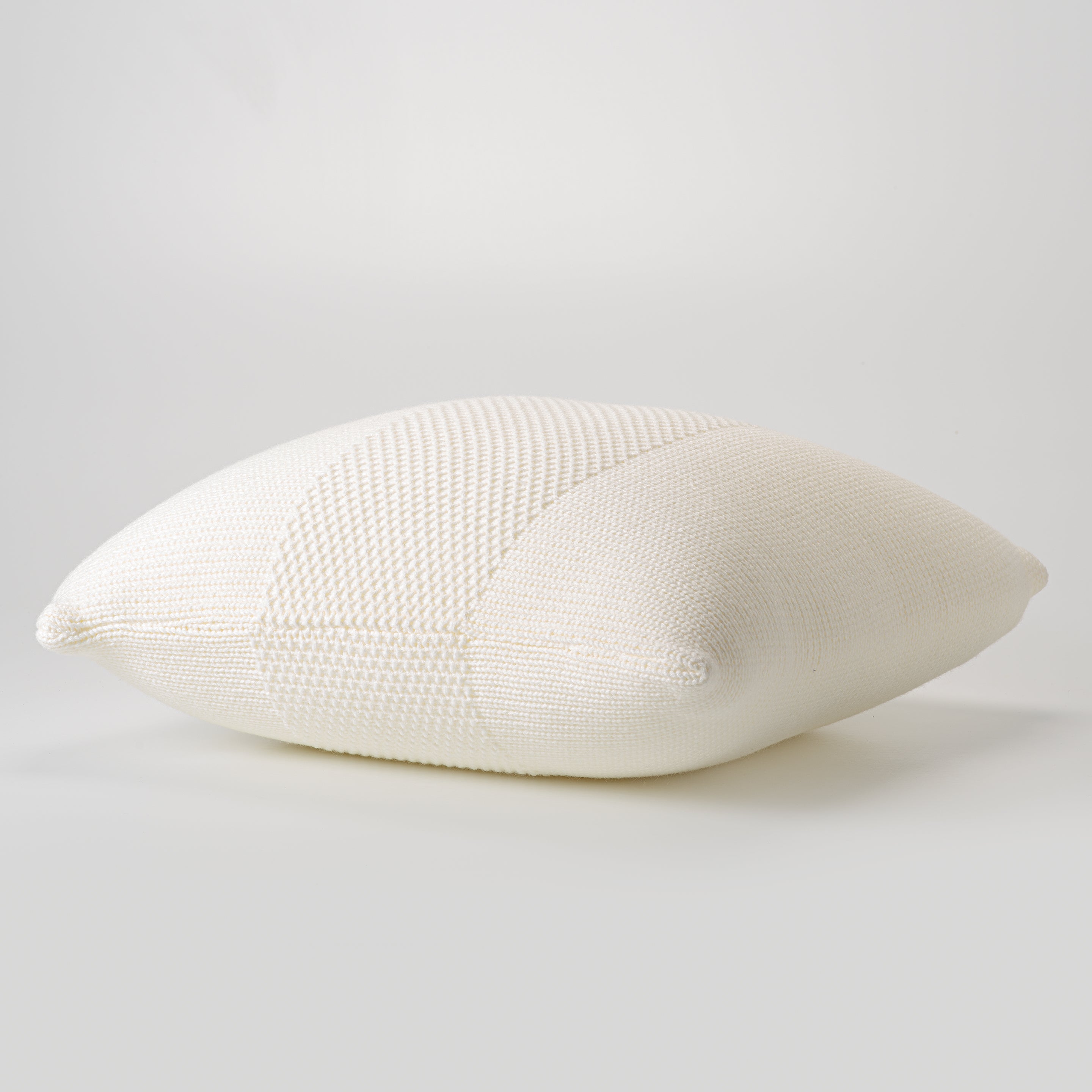 Cream Knit Decorative Pillow-Decorative Cushions-DECOROLALA
