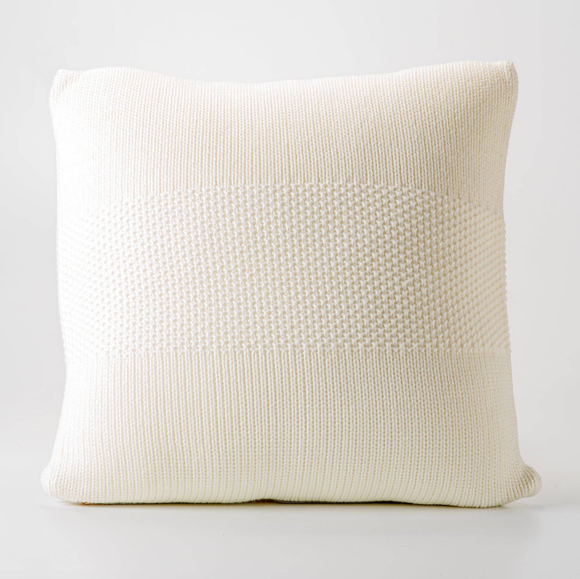 Cream Knit Decorative Pillow-Decorative Cushions-DECOROLALA