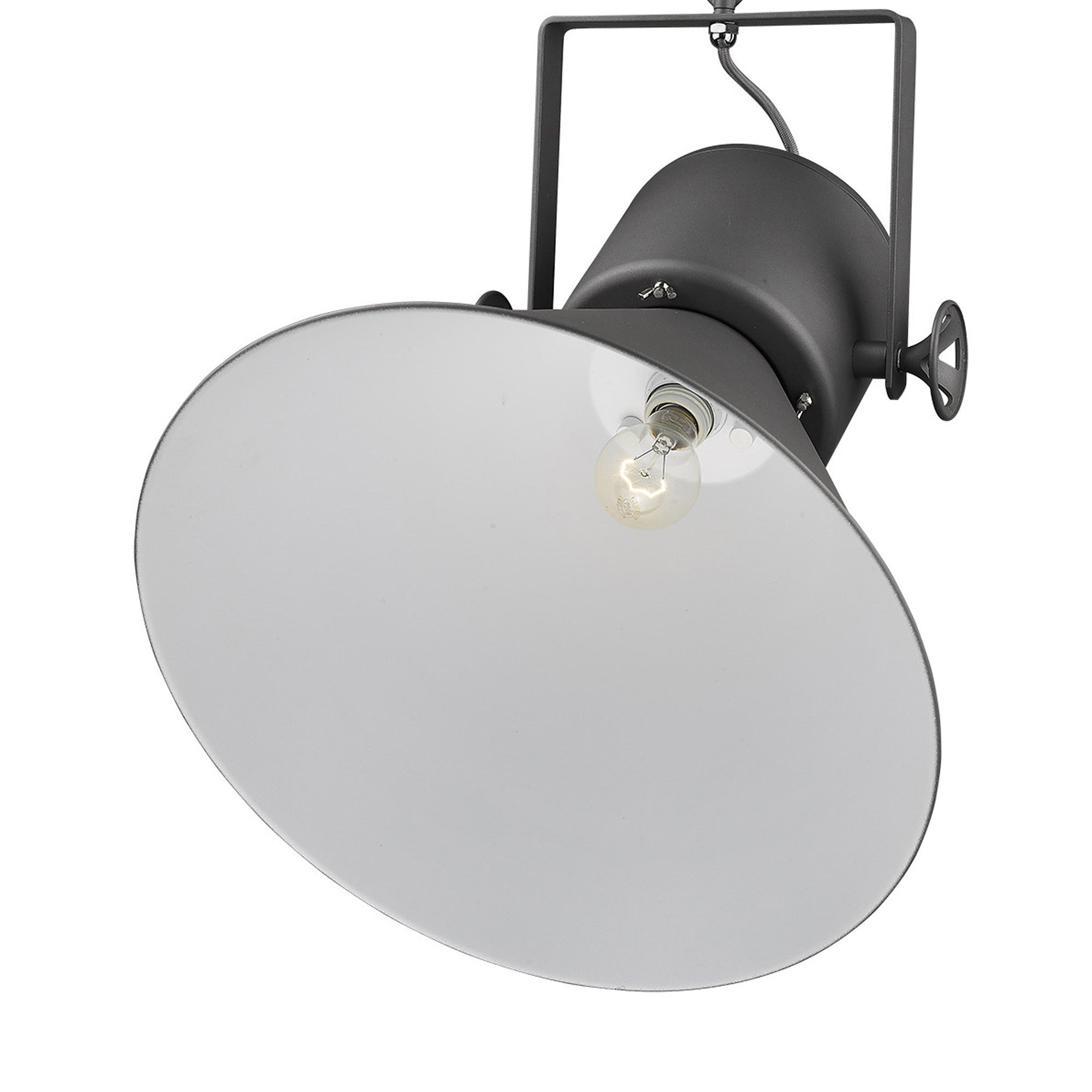 Crew 1-Light Gray Pendant-Pendants-Hanging Lights-DECOROLALA