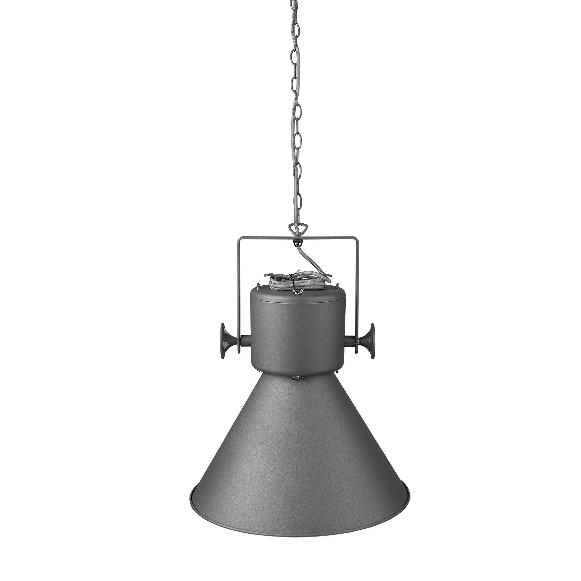 Crew 1-Light Gray Pendant-Pendants-Hanging Lights-DECOROLALA