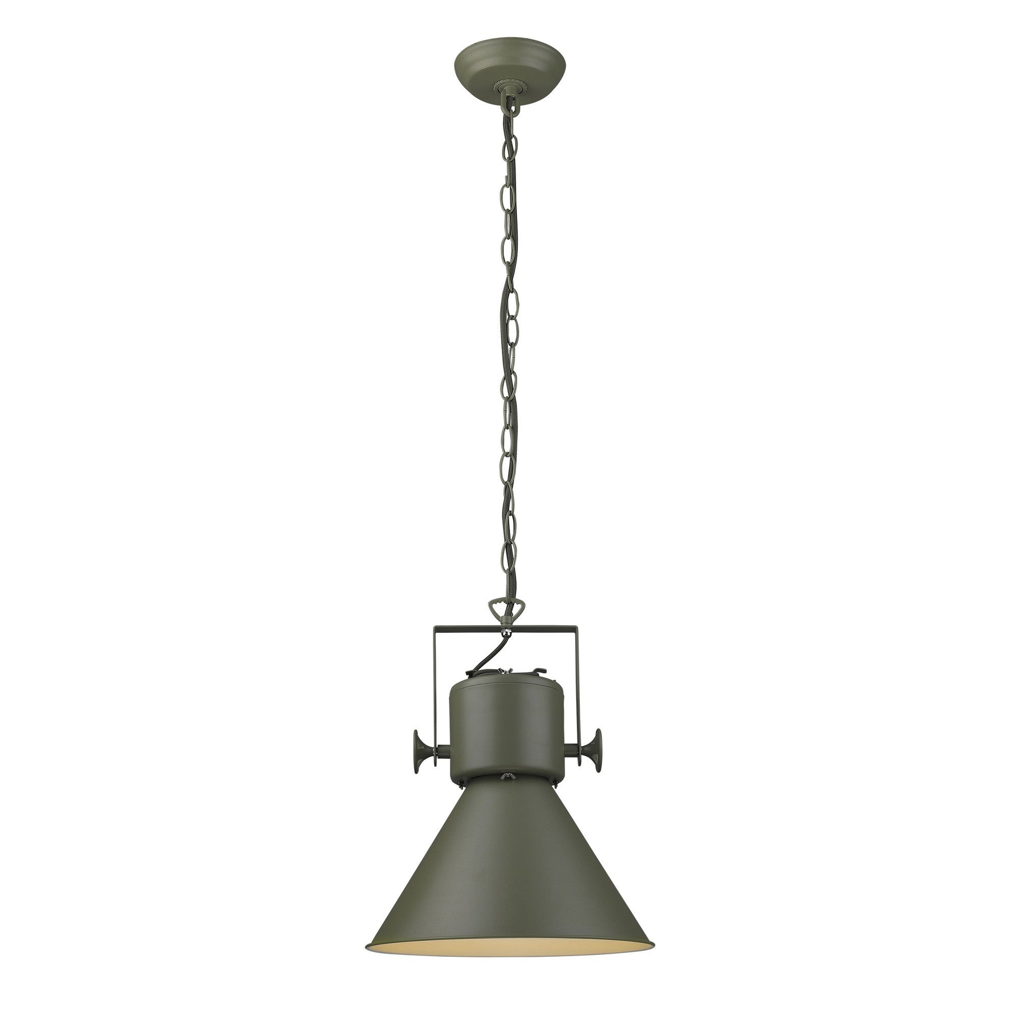Crew 1-Light Green Pendant-Pendants-Hanging Lights-DECOROLALA