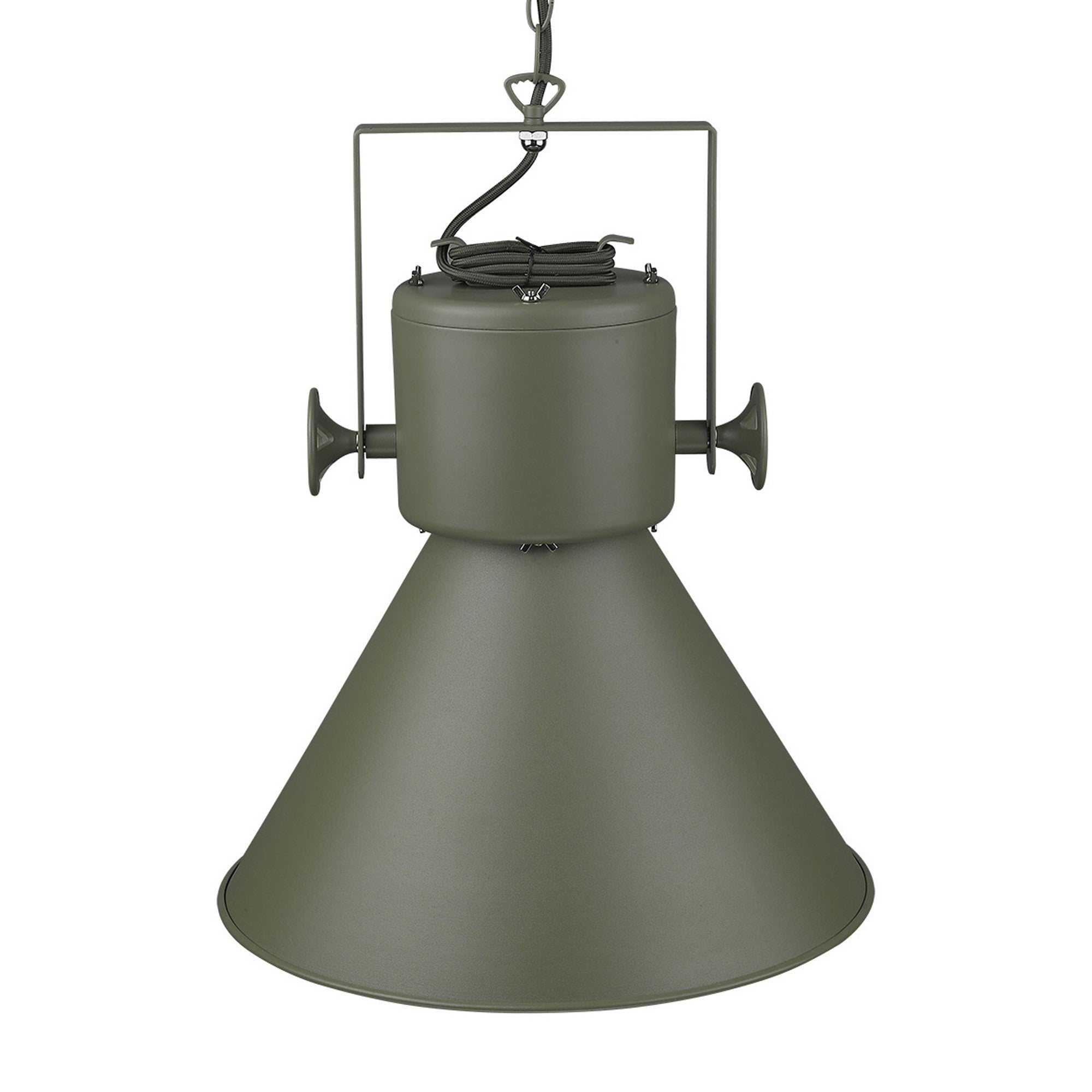 Crew 1-Light Green Pendant-Pendants-Hanging Lights-DECOROLALA