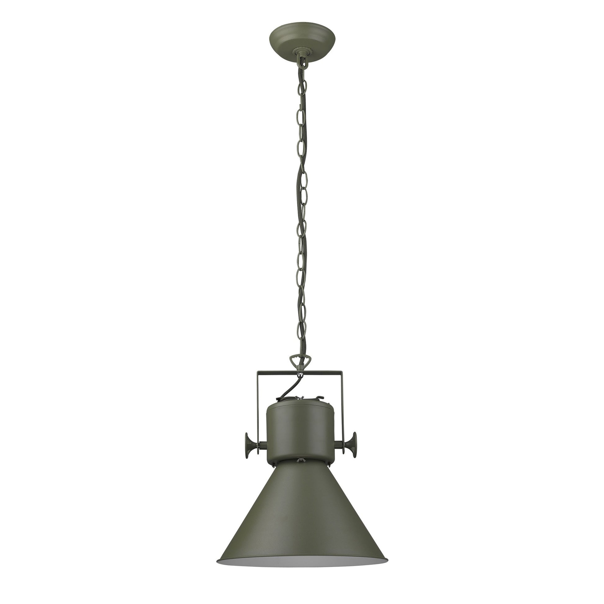 Crew 1-Light Green Pendant-Pendants-Hanging Lights-DECOROLALA