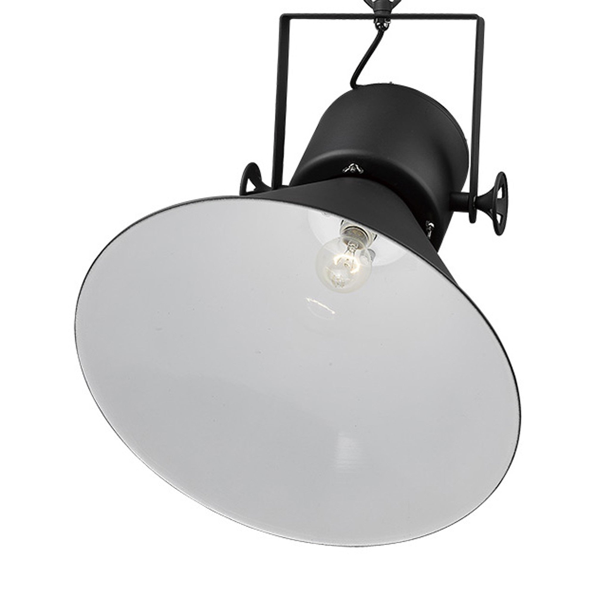 Crew 1-Light Matte Black Pendant-Pendants-Hanging Lights-DECOROLALA