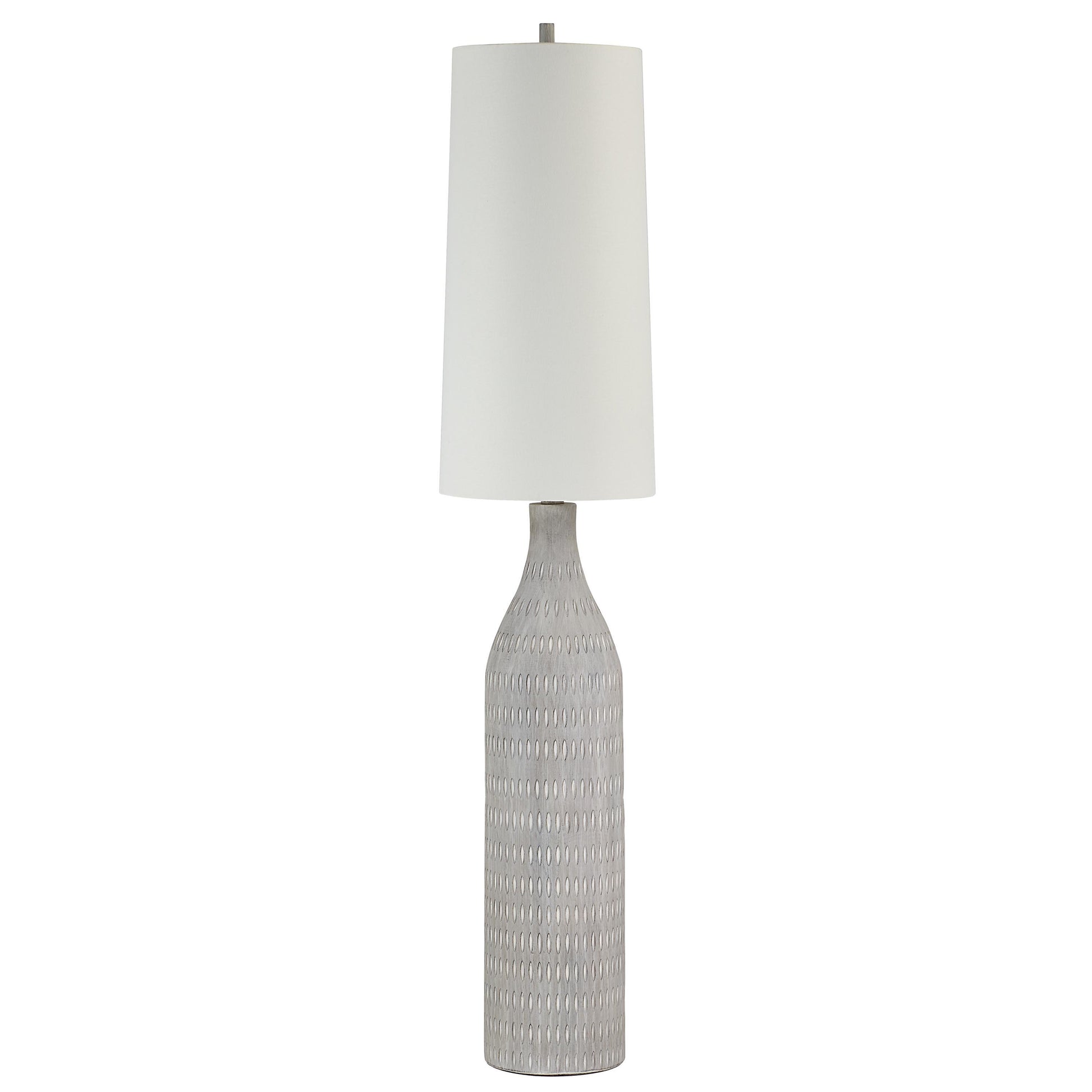 Crimsom Floor Lamp 66.5" Cream Linen Shade-Floor Lamp-DECOROLALA
