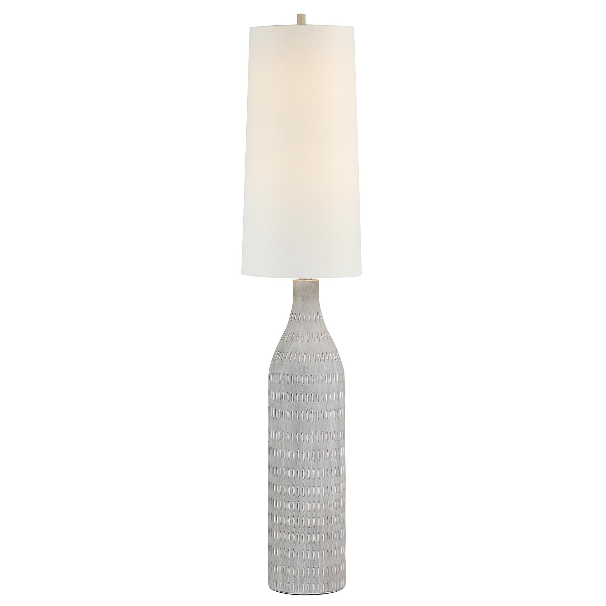 Crimsom Floor Lamp 66.5" Cream Linen Shade-Floor Lamp-DECOROLALA