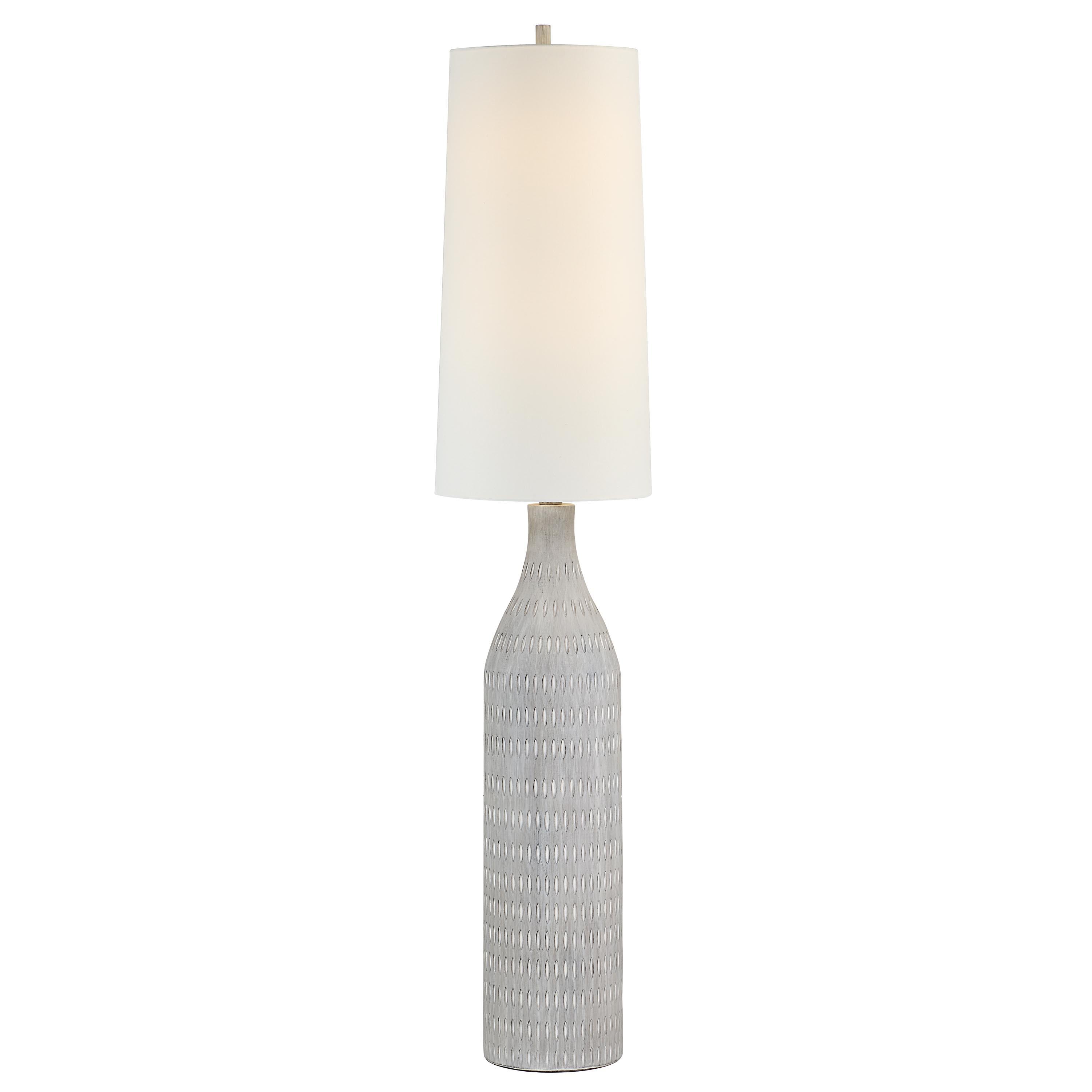 Crimsom Floor Lamp 66.5" Cream Linen Shade-Floor Lamp-DECOROLALA