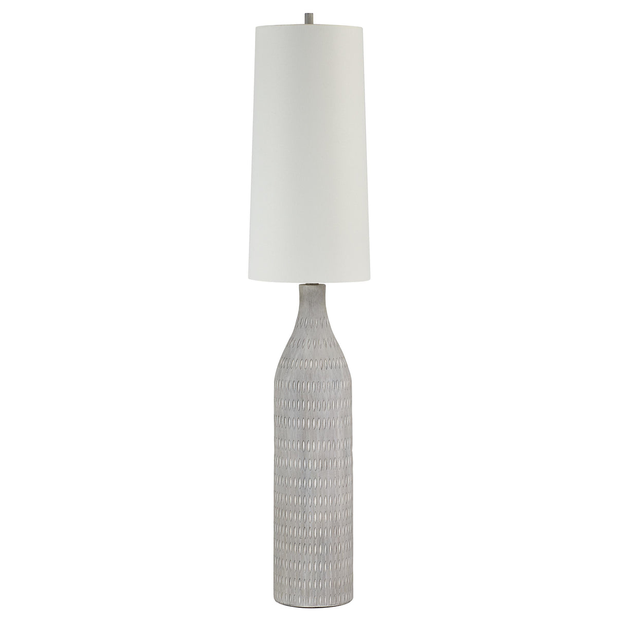 Crimsom Floor Lamp 66.5" Cream Linen Shade-Floor Lamps-DECOROLALA