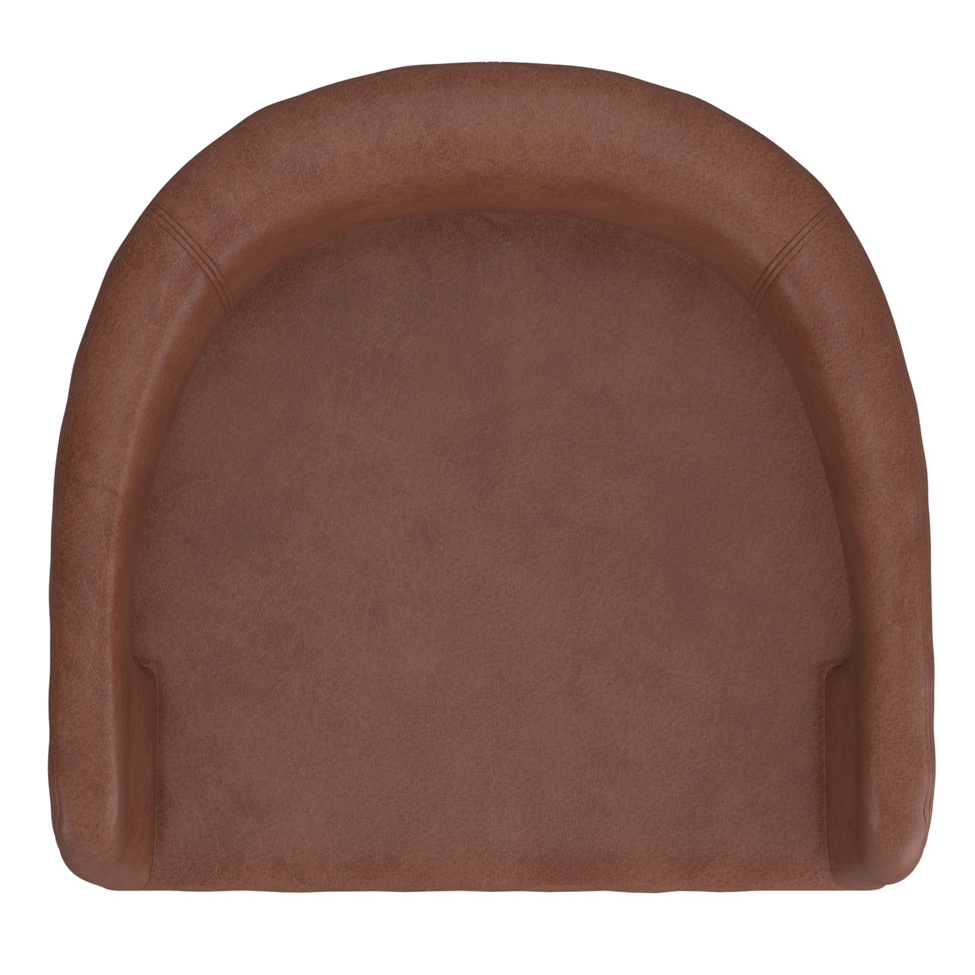 Crimson 26" Counter Stool - Saddle Faux Leather Black Metal-DECOROLALA