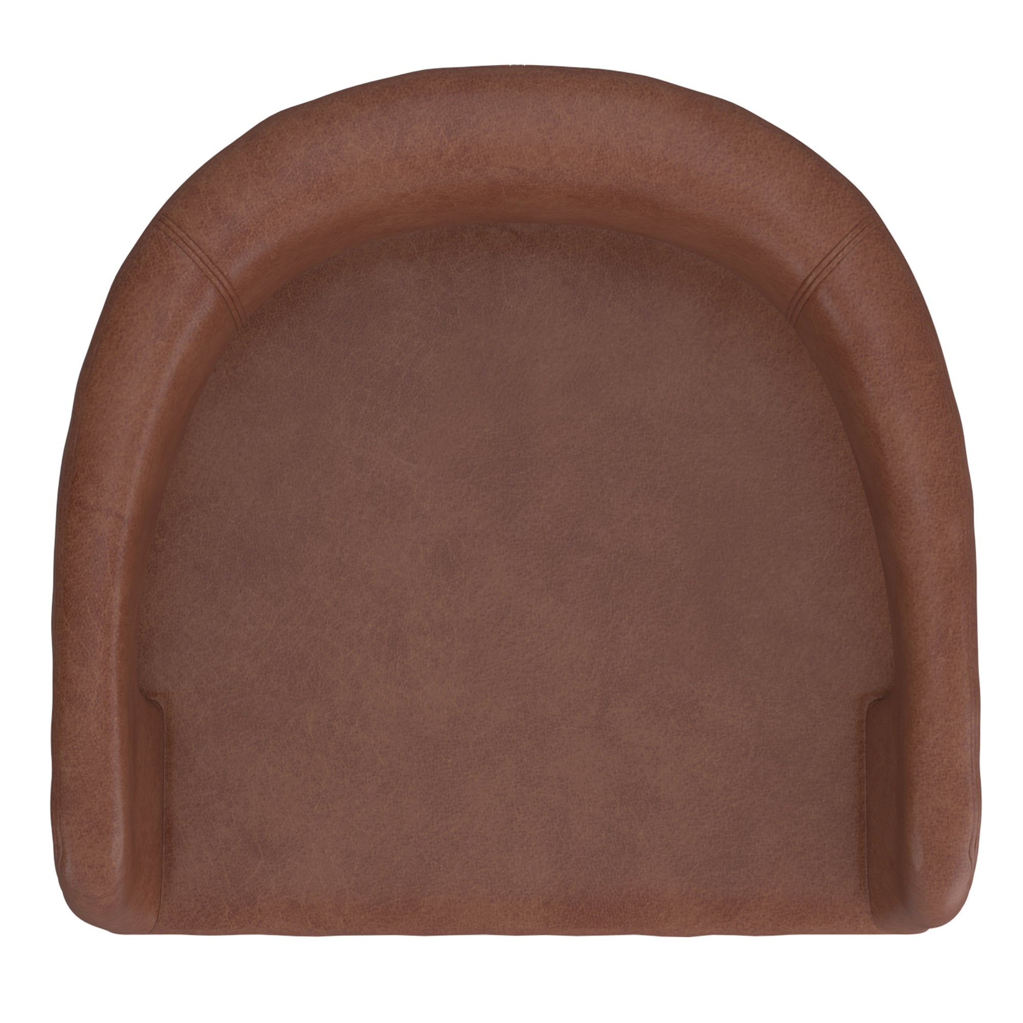 Crimson 26" Counter Stool - Saddle Faux Leather Black Metal-DECOROLALA