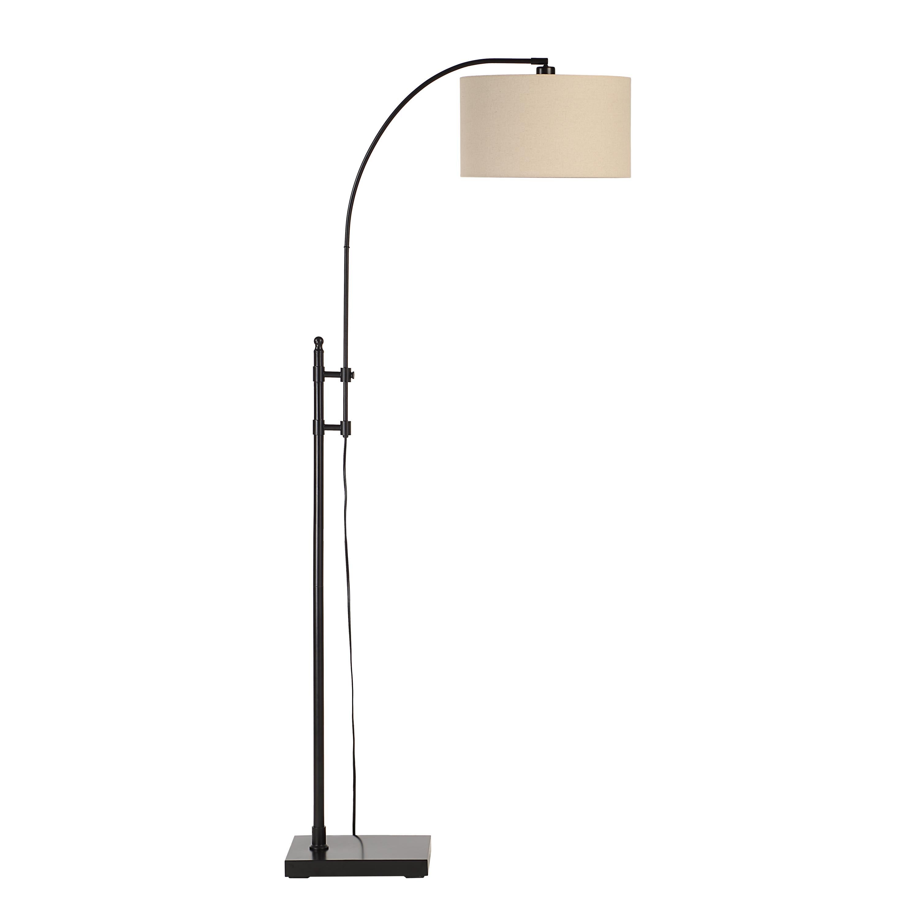 Crystal 66.5" Height Floor Lamp, Black-Floor Lamp-DECOROLALA